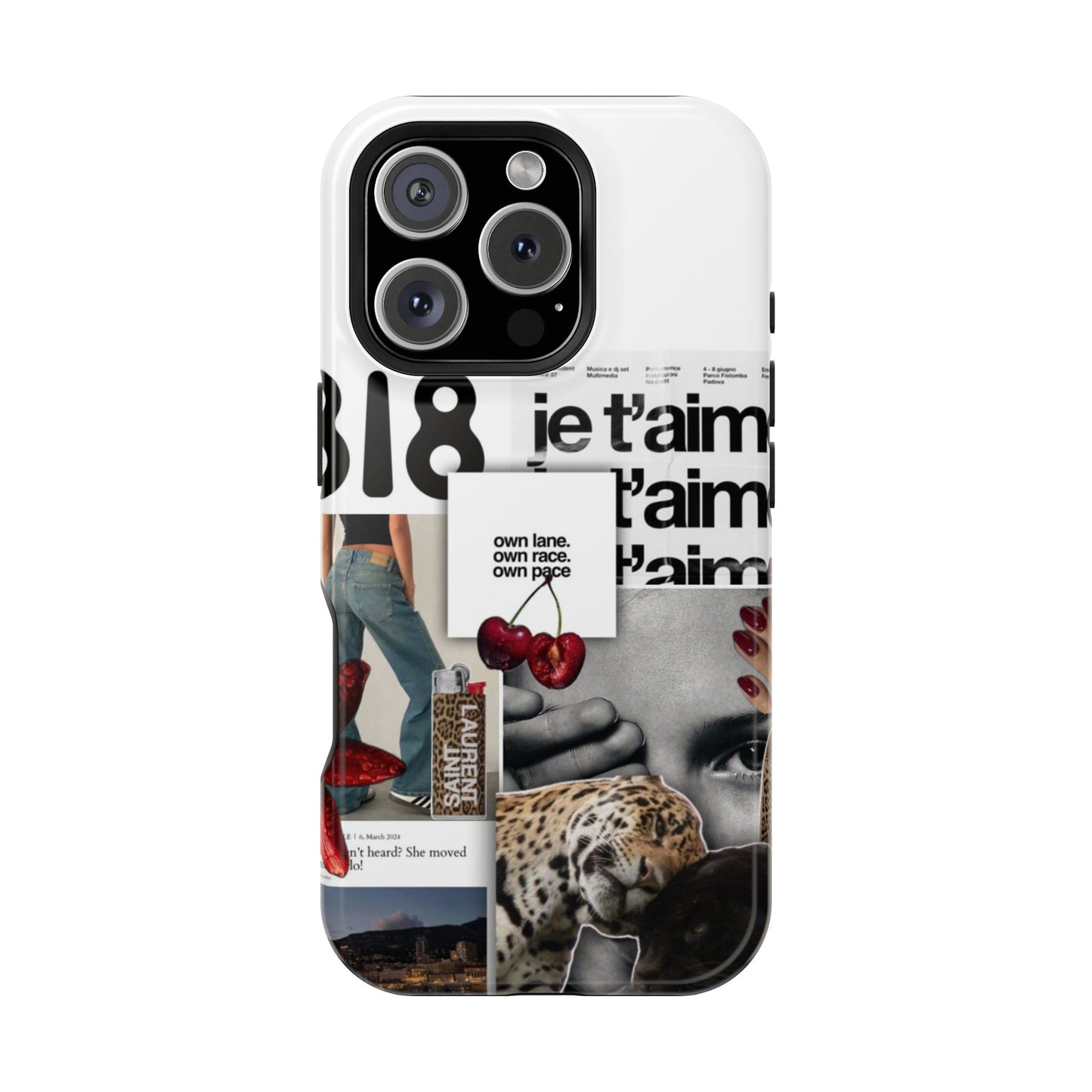 Collage 'Je t’aime' Magnetic Impact-Resistant Phone Case