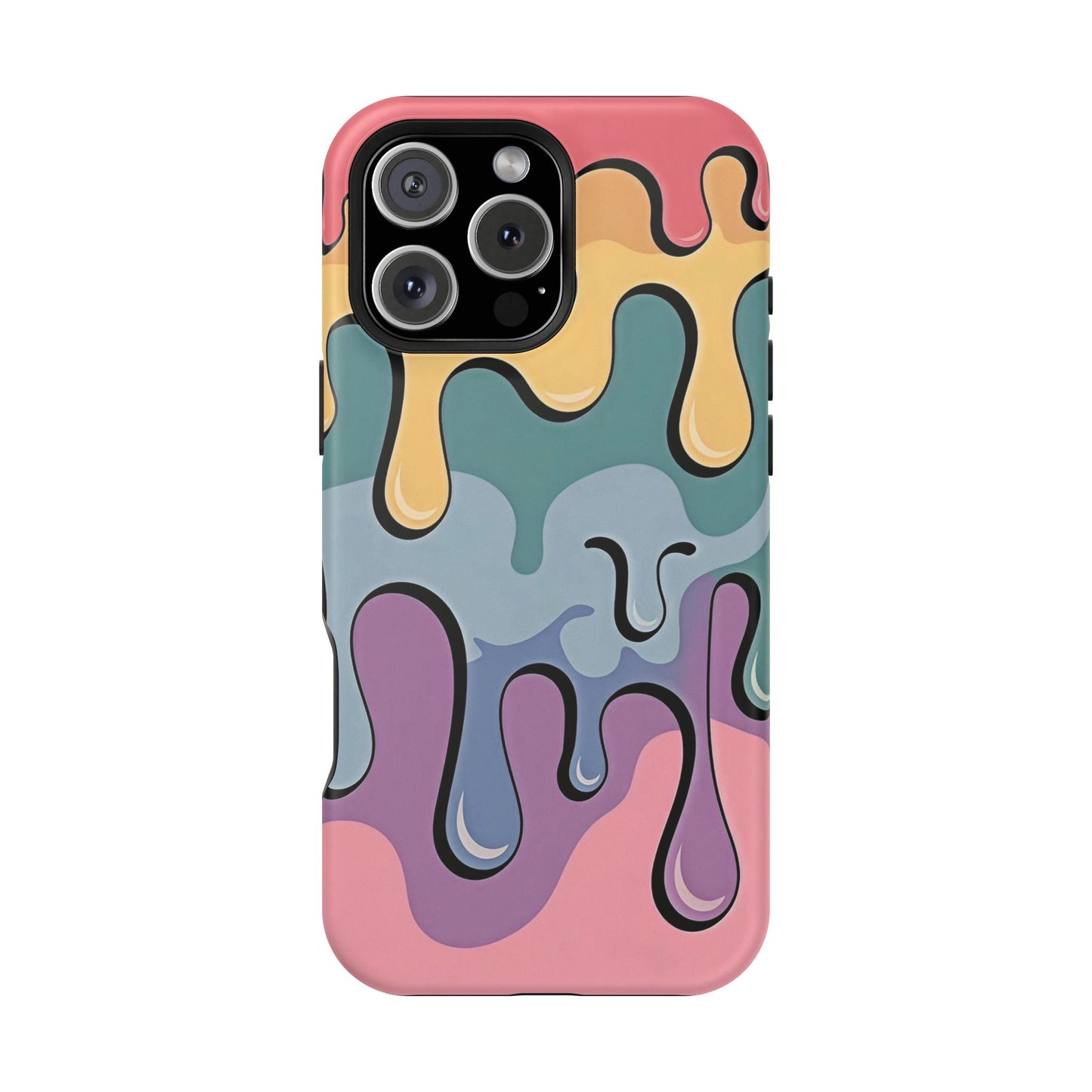 Colorful Drip Magnetic Phone Case — Impact-Resistant iPhone Cover