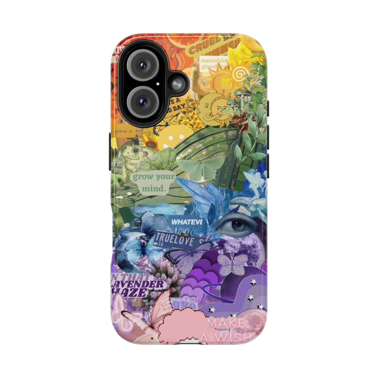 Collage Art Phone Case — 'Grow Your Mind' Lavender Haze Tough Case