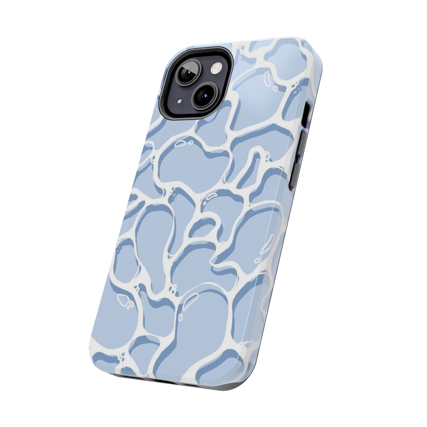 Blue Abstract Pool Pattern Tough Phone Case