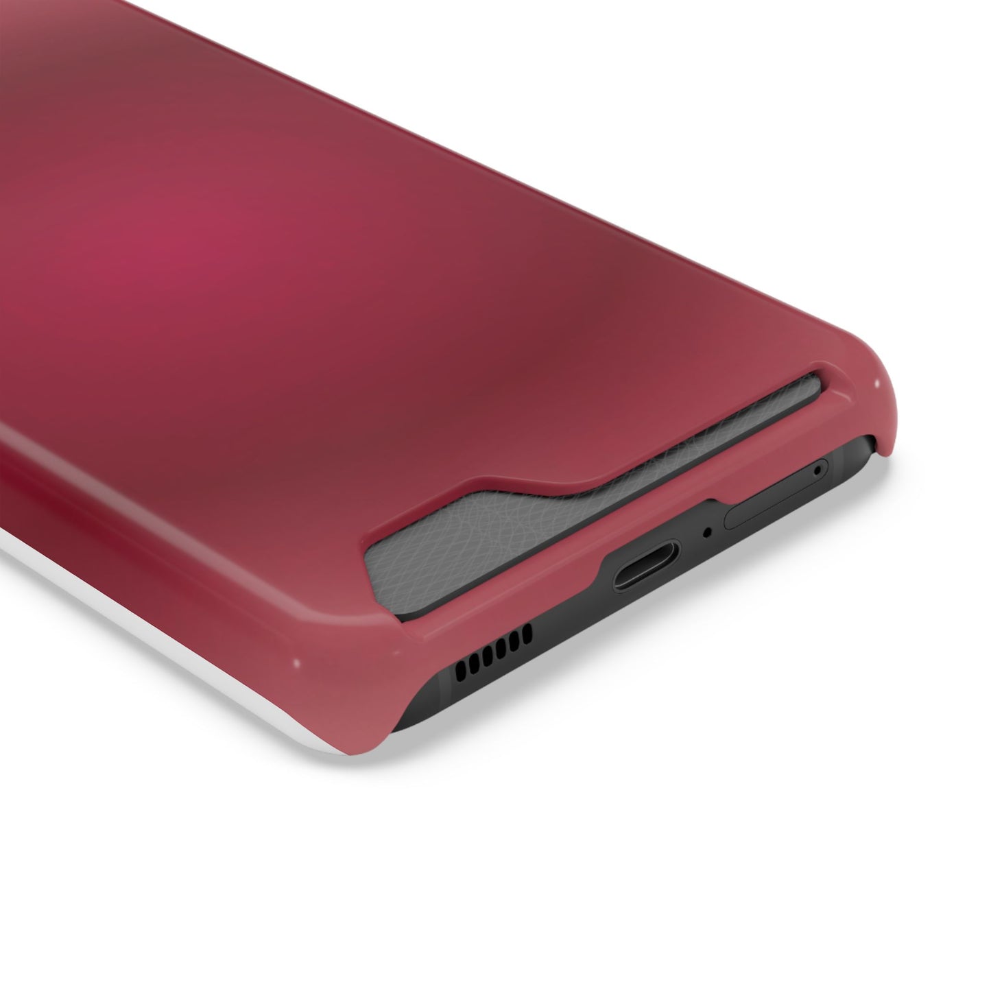 Slim Card-Holder Phone Case — Magnetic Red Wallet Cover