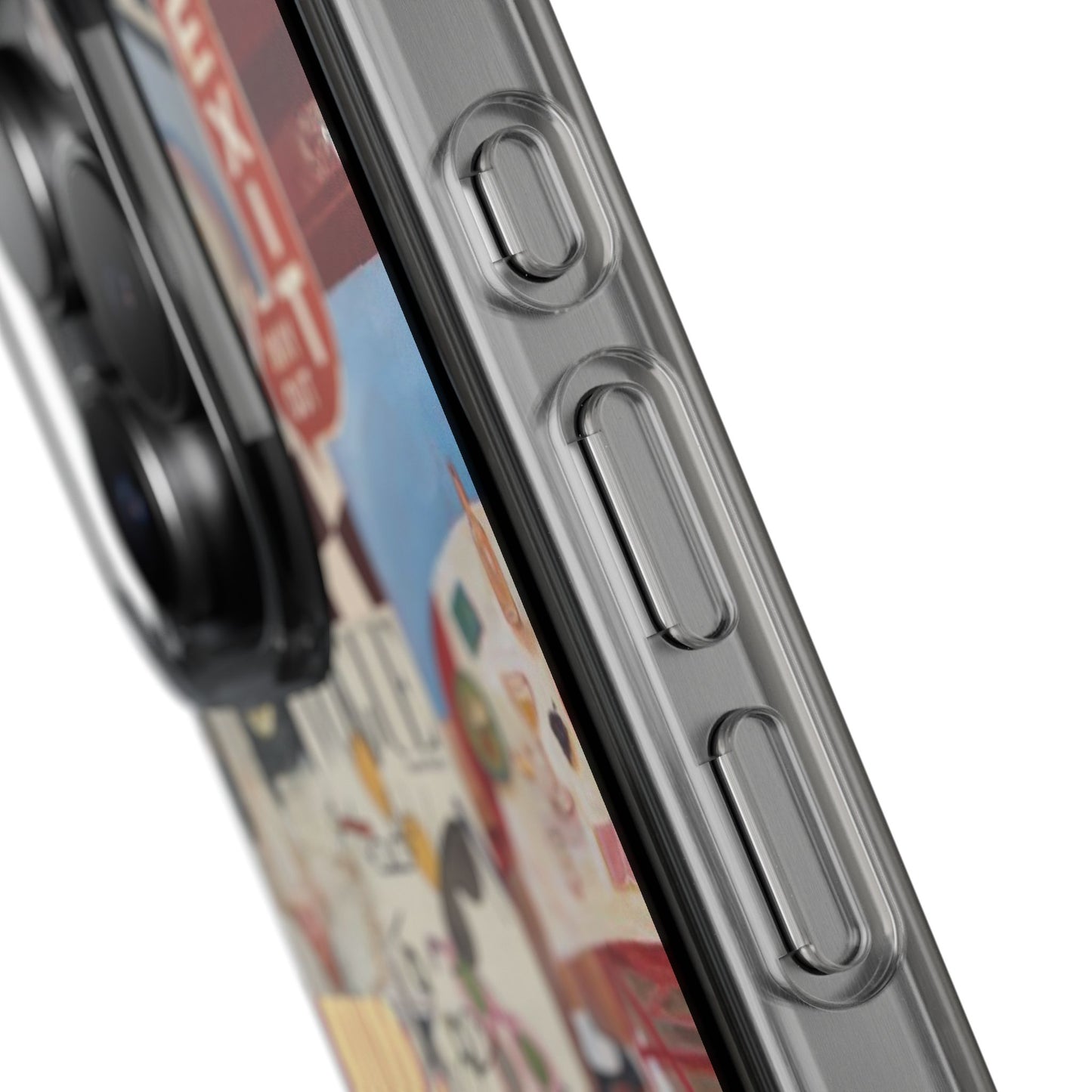 Collage Vintage Aesthetic Clear Impact-Resistant Phone Case