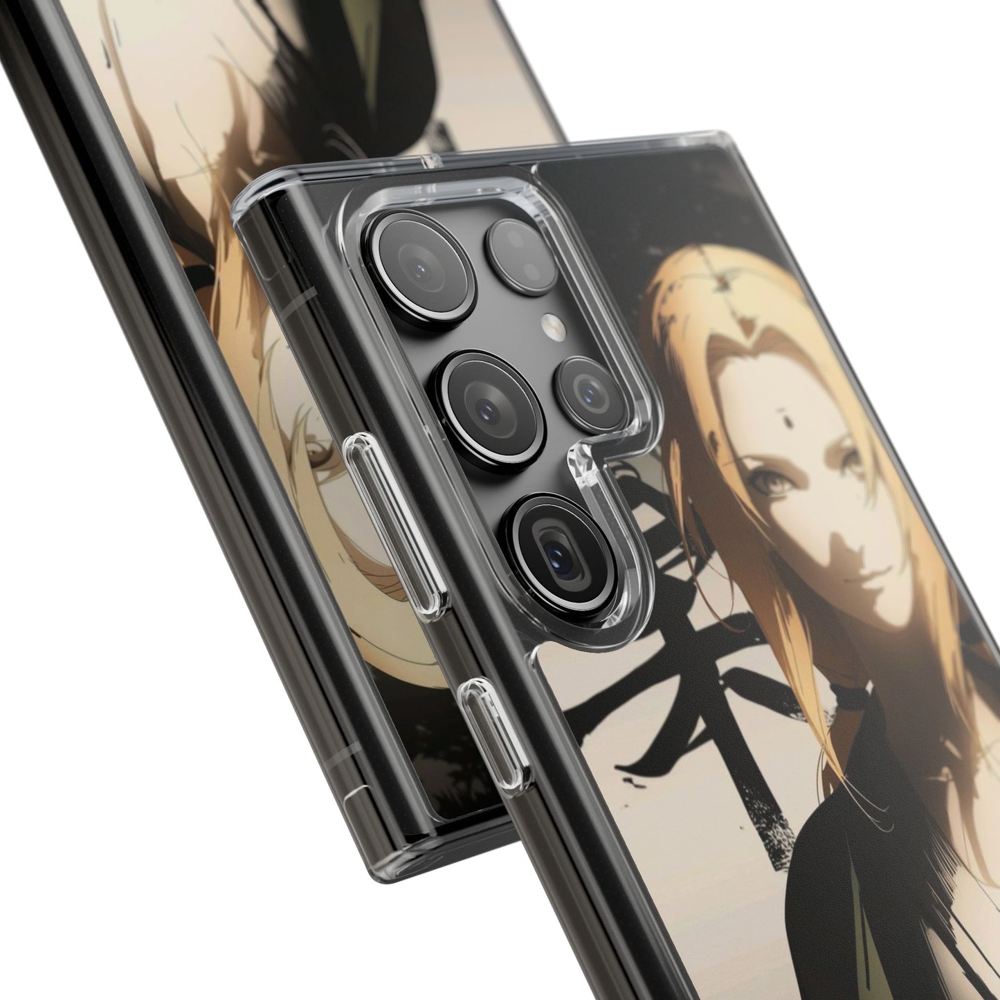Clear Anime Character Impact-Resistant Phone Case