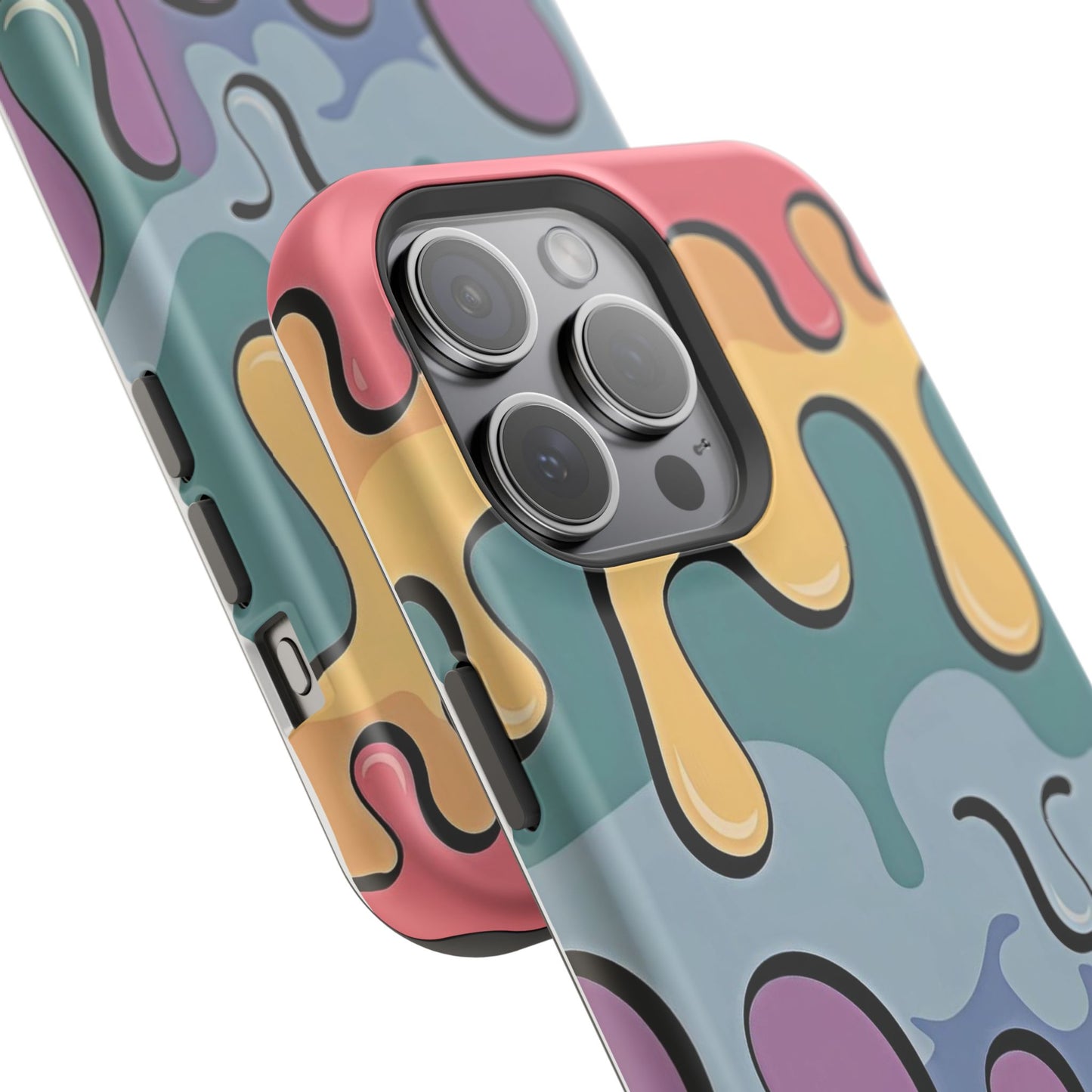 Colorful Drip Magnetic Phone Case — Impact-Resistant iPhone Cover