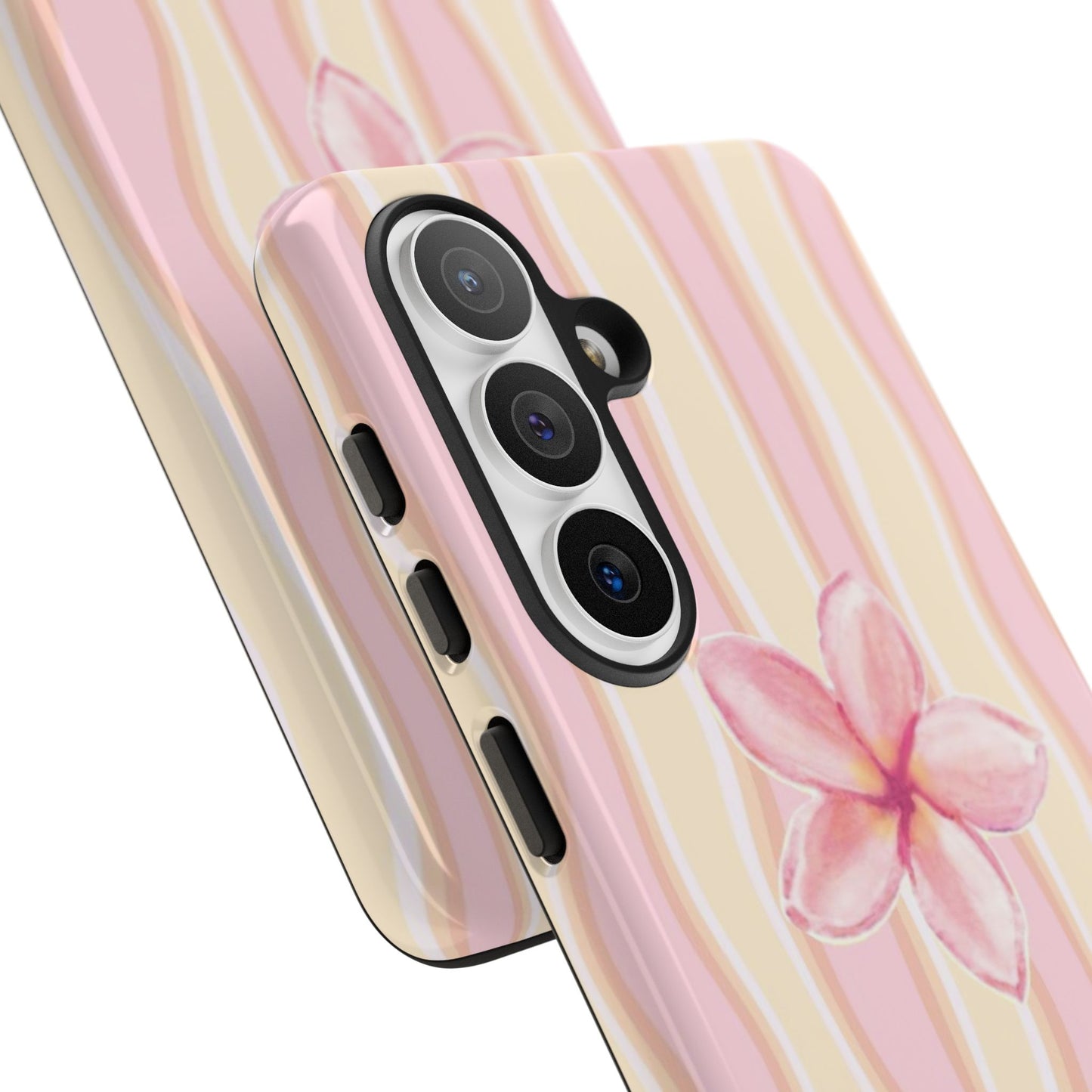 Pink Plumeria Phone Case - Tropical Floral Tough Phone Case