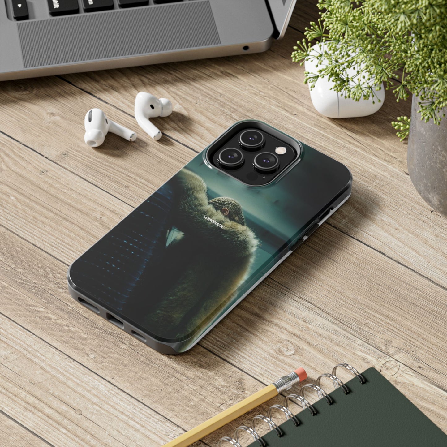 Tough Phone Case — Moody Urban Monkey Photo, 'LEMONADE' Matte Protective Cover