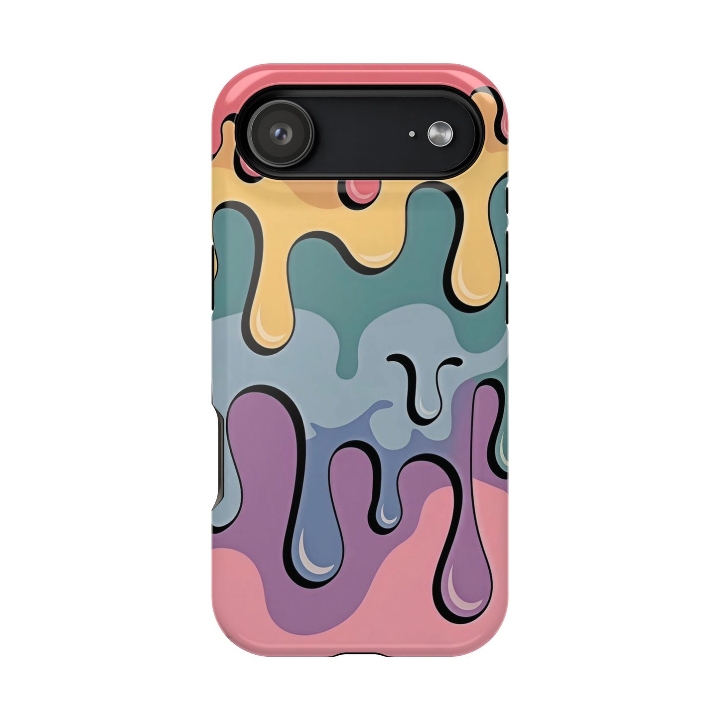 Colorful Drip Magnetic Phone Case — Impact-Resistant iPhone Cover