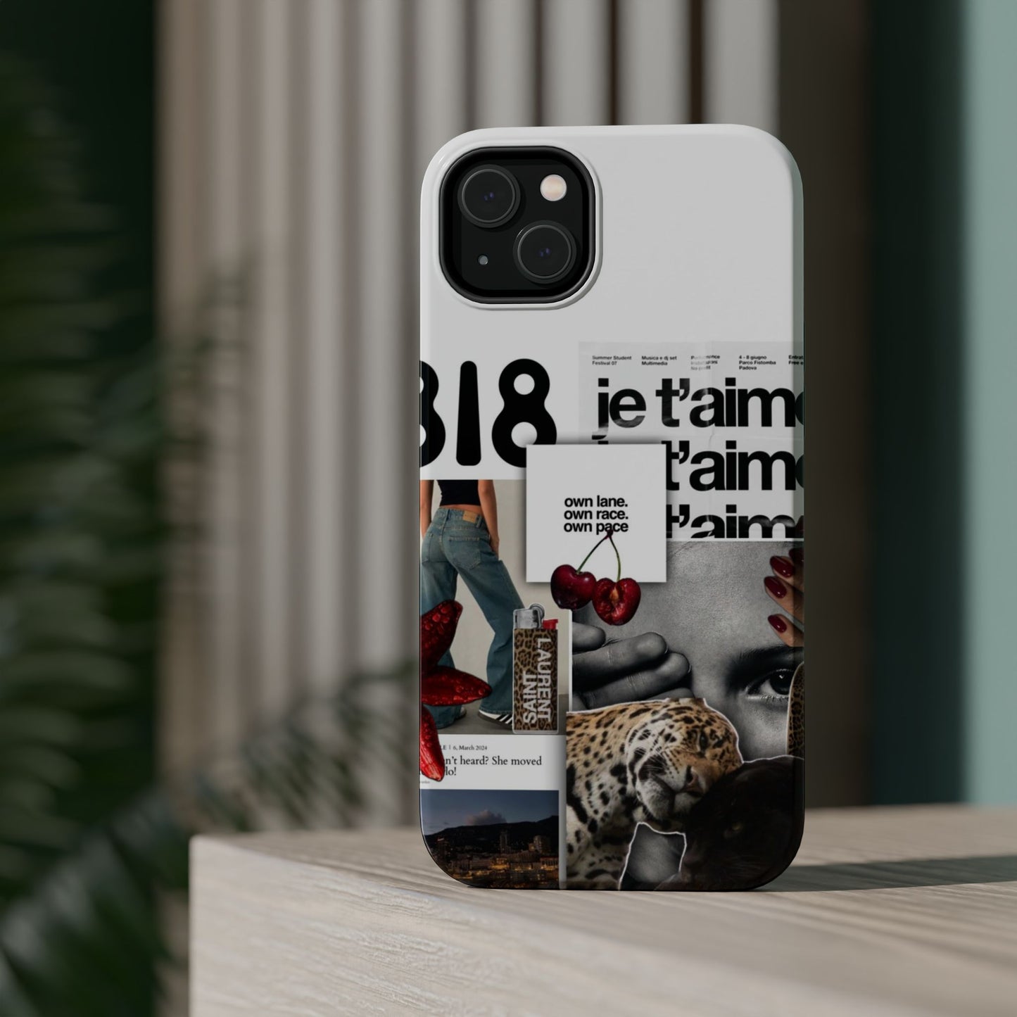 Collage 'Je t’aime' Magnetic Impact-Resistant Phone Case
