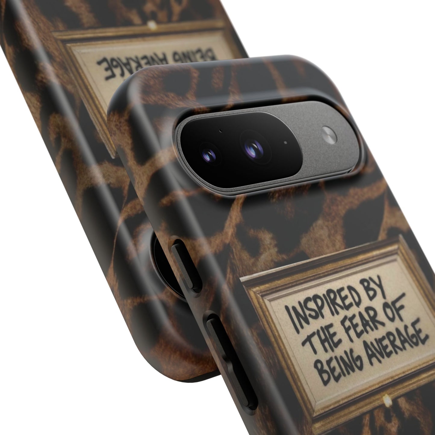 Leopard 'Inspired by the Fear of Being Average' Phone Case