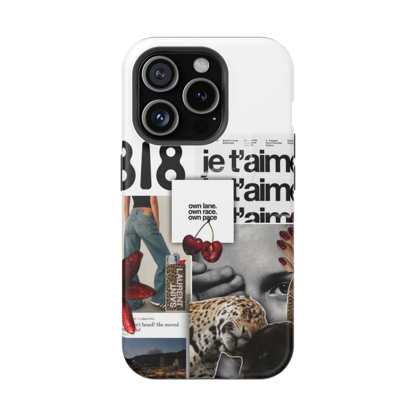 Collage 'Je t’aime' Magnetic Impact-Resistant Phone Case