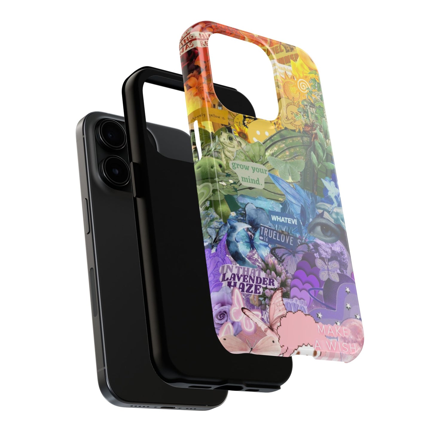 Collage Art Phone Case — 'Grow Your Mind' Lavender Haze Tough Case