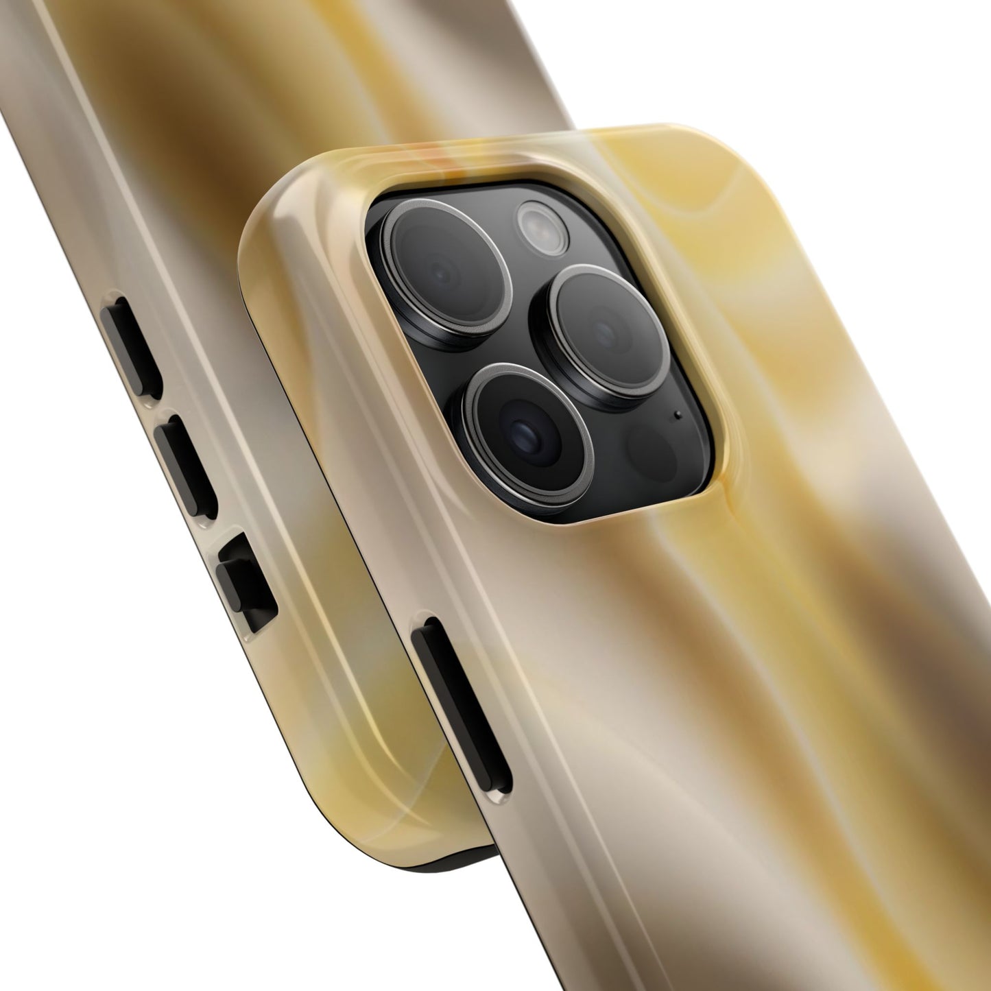 Gold Marble Tough Phone Case — Protective iPhone Case with Elegant Swirl Design