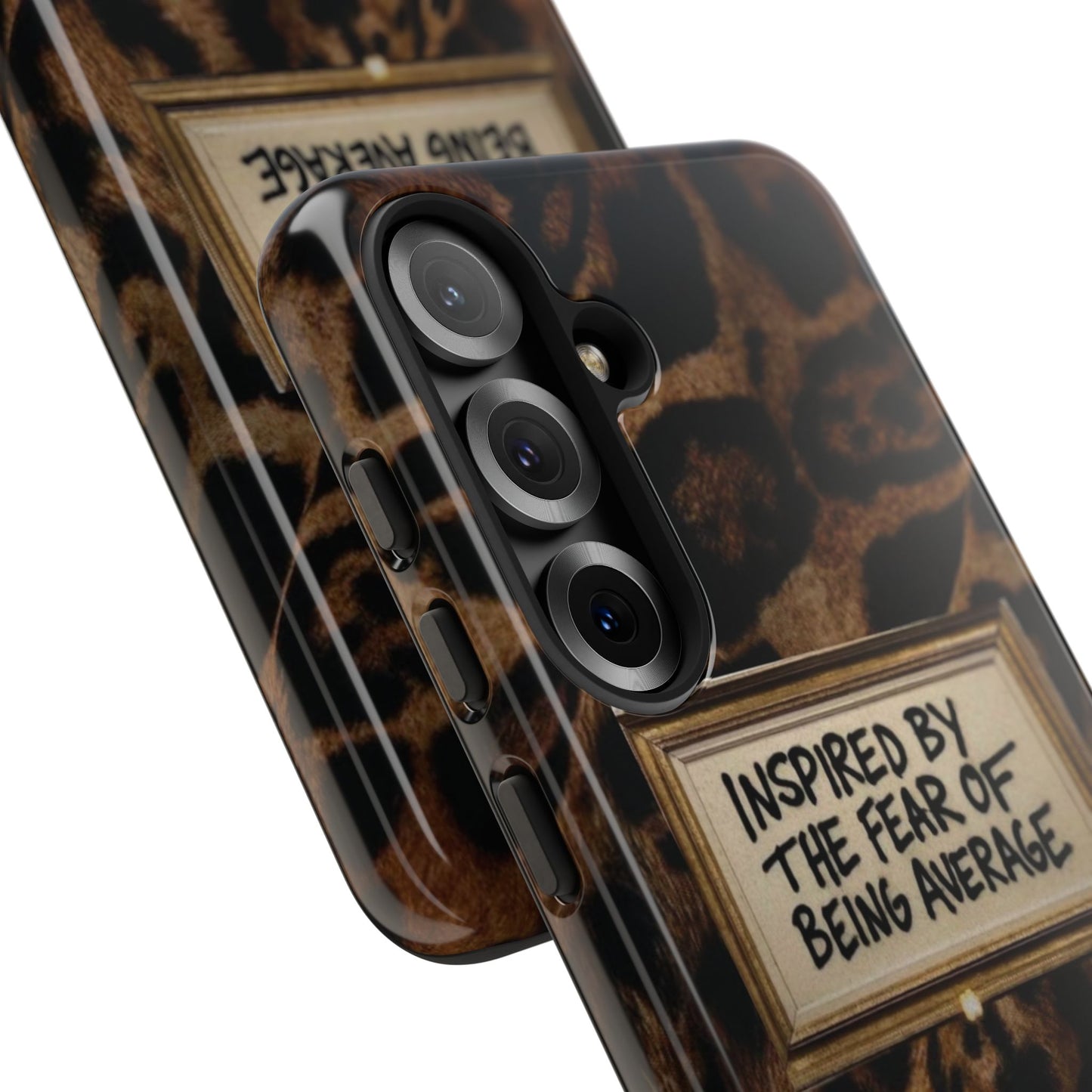 Leopard 'Inspired by the Fear of Being Average' Phone Case