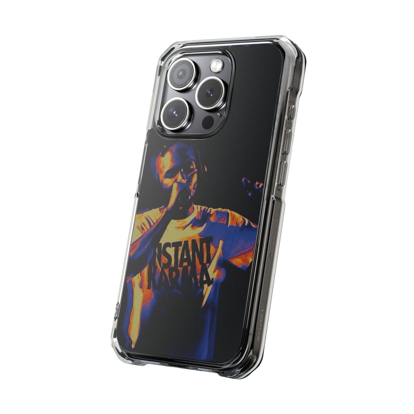 Clear Magnetic Phone Case — Live Concert Microphone Design