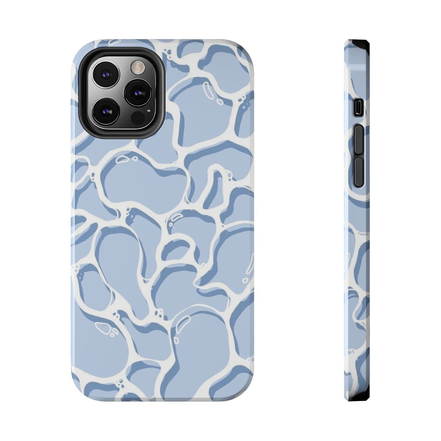 Blue Abstract Pool Pattern Tough Phone Case