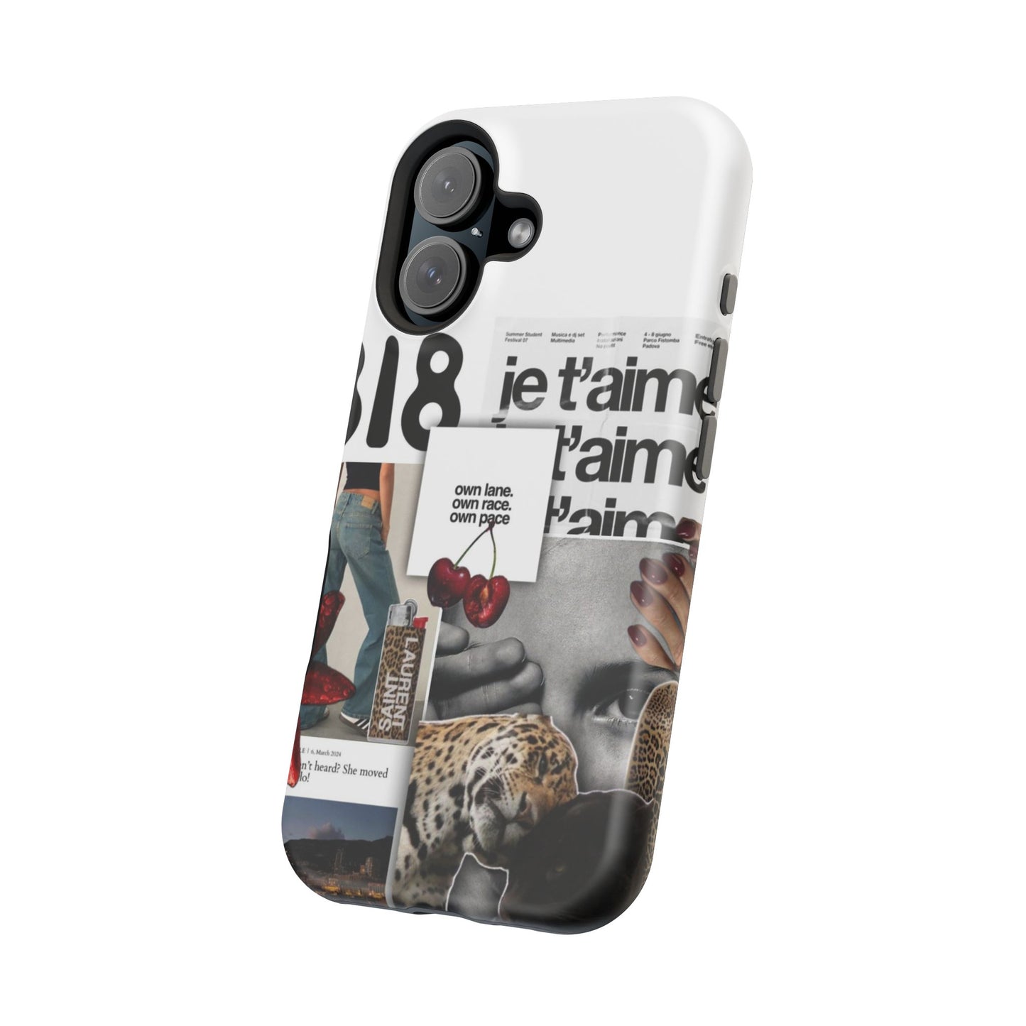 Collage 'Je t’aime' Magnetic Impact-Resistant Phone Case