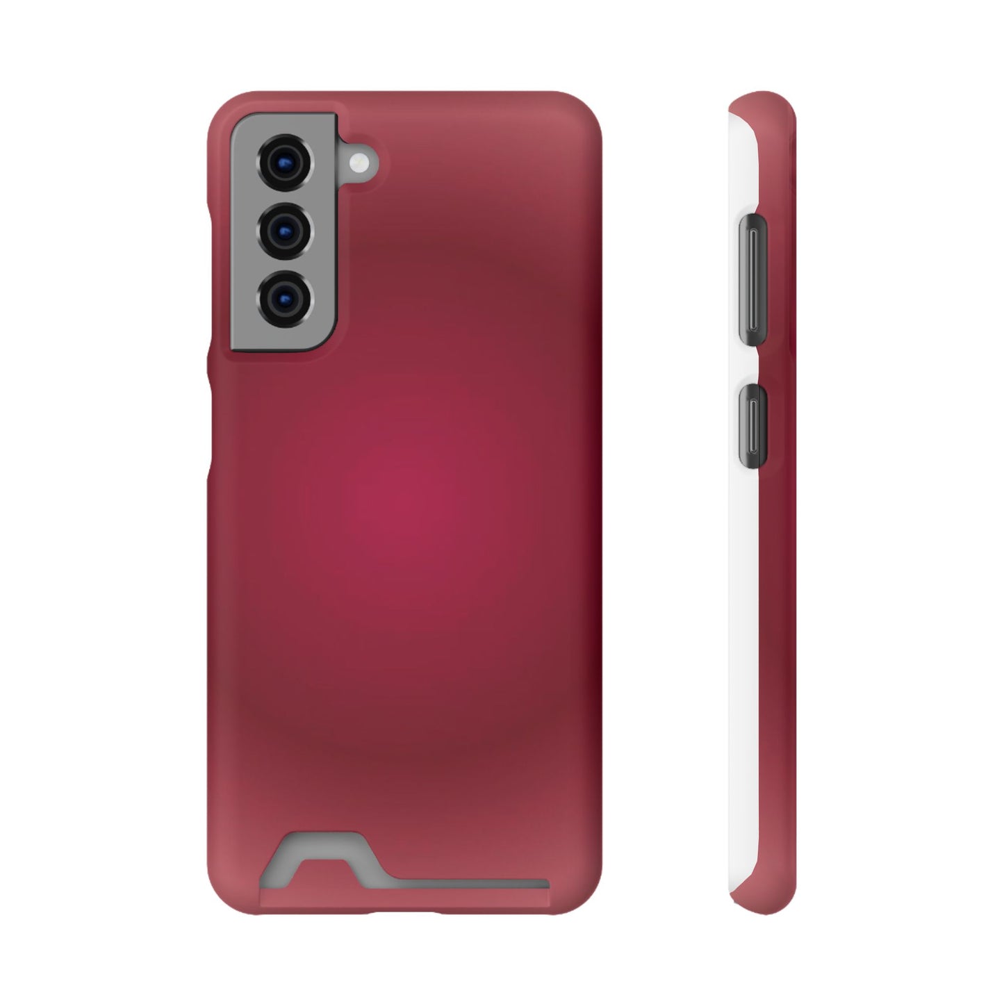 Slim Card-Holder Phone Case — Magnetic Red Wallet Cover