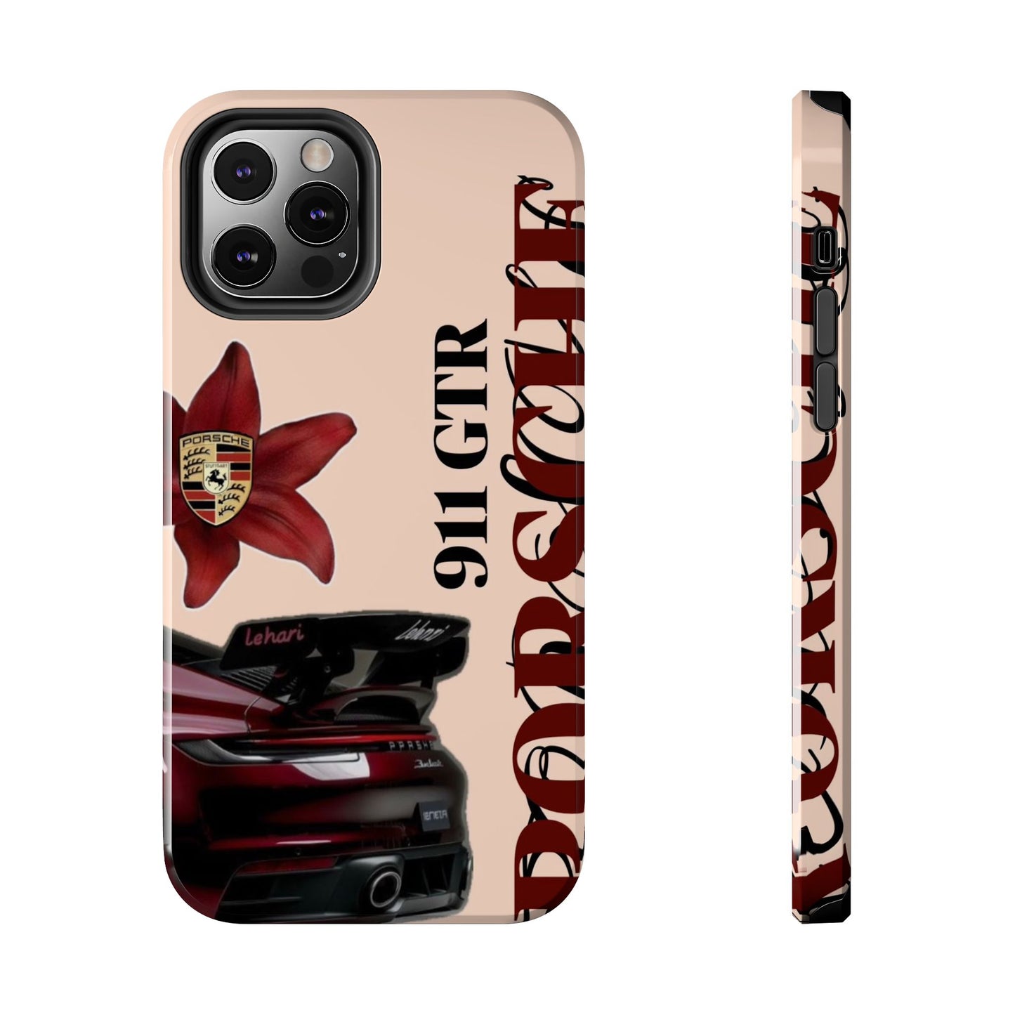 Porsche 911 GT-R Red Orchid Tough Phone Case — Sports Car Protective Cover