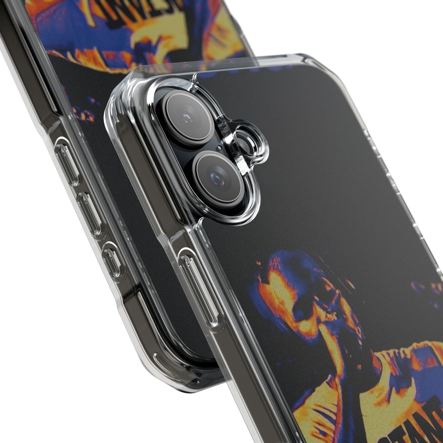 Clear Magnetic Phone Case — Live Concert Microphone Design