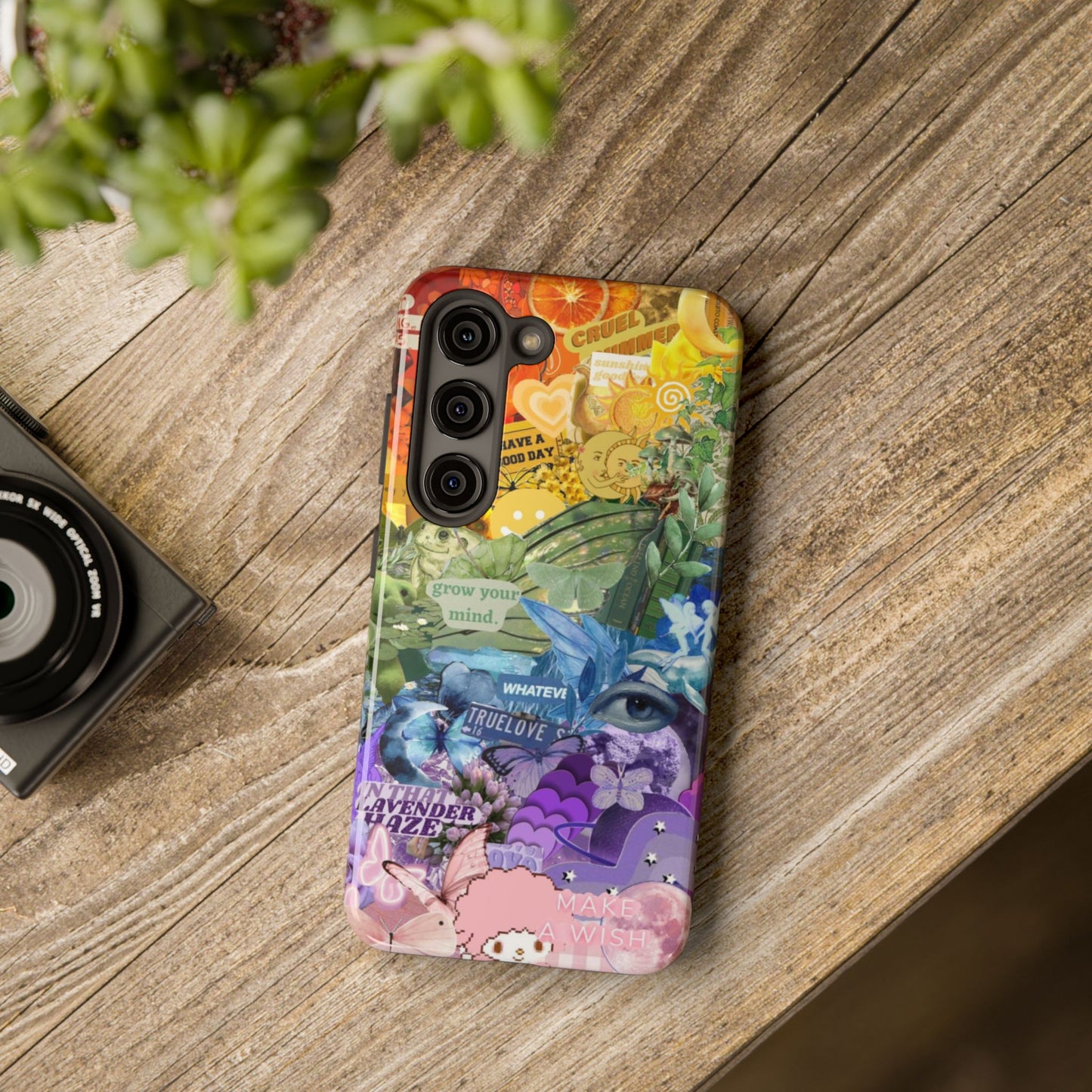 Collage Art Phone Case — 'Grow Your Mind' Lavender Haze Tough Case