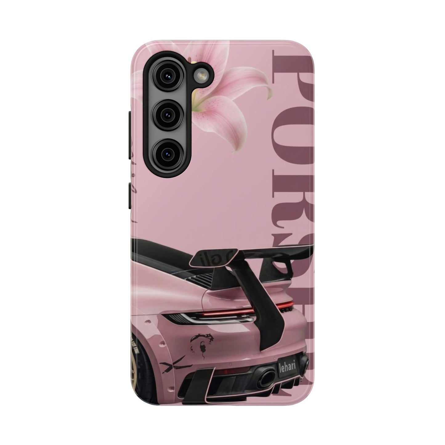 Pink Racing Car Tough Phone Case — 'Queen' Sportback Design