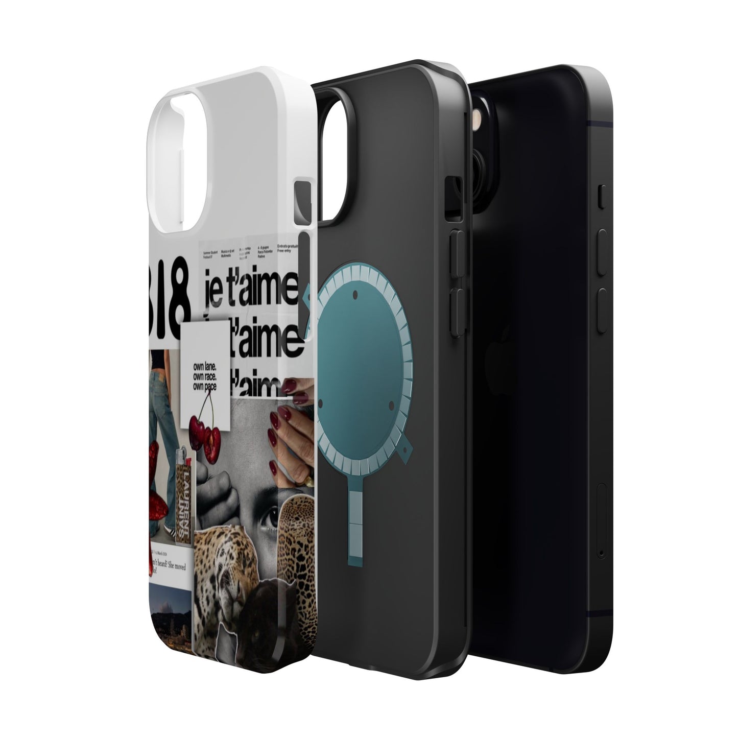 Collage 'Je t’aime' Magnetic Impact-Resistant Phone Case