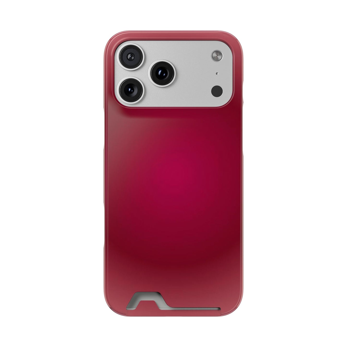 Slim Card-Holder Phone Case — Magnetic Red Wallet Cover