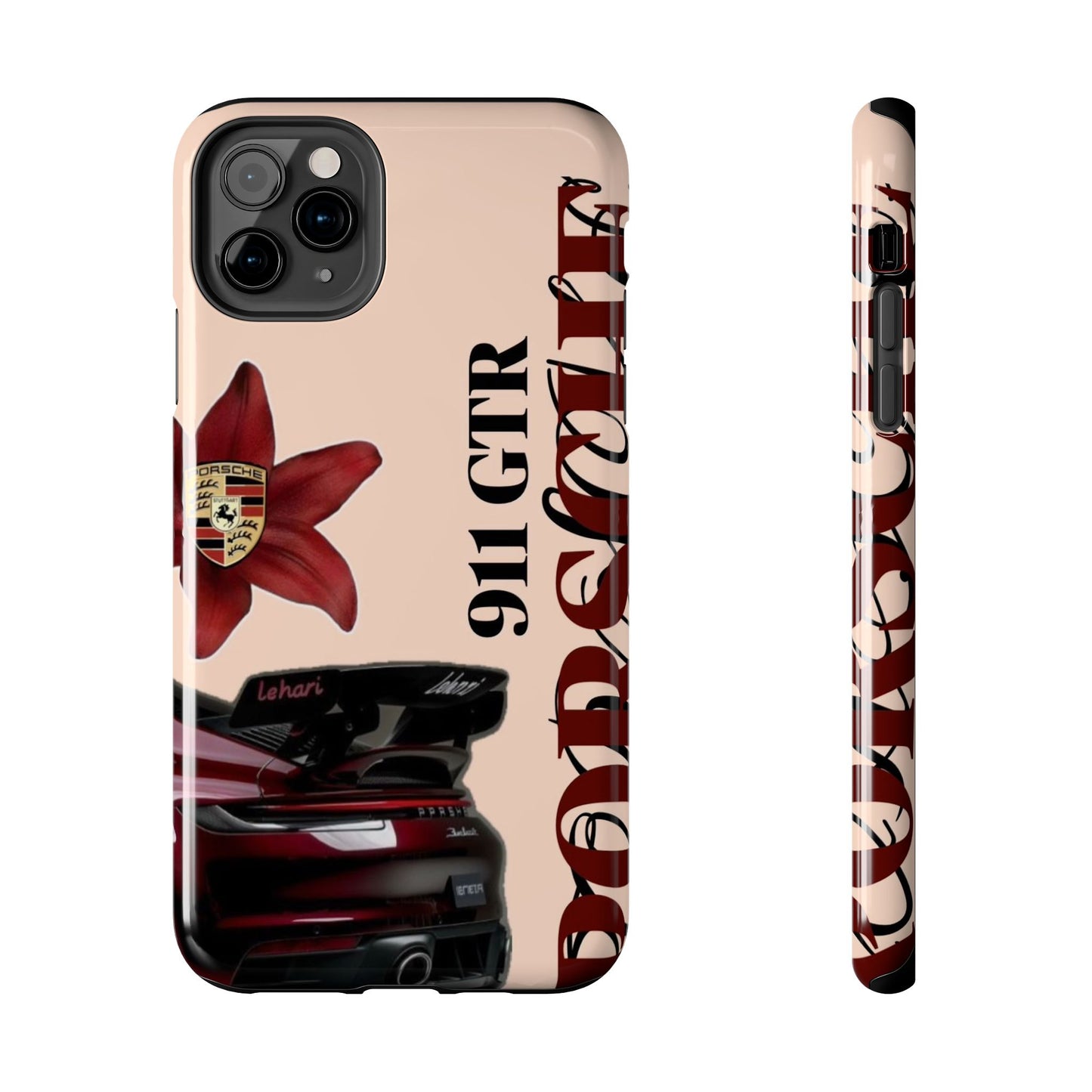 Porsche 911 GT-R Red Orchid Tough Phone Case — Sports Car Protective Cover