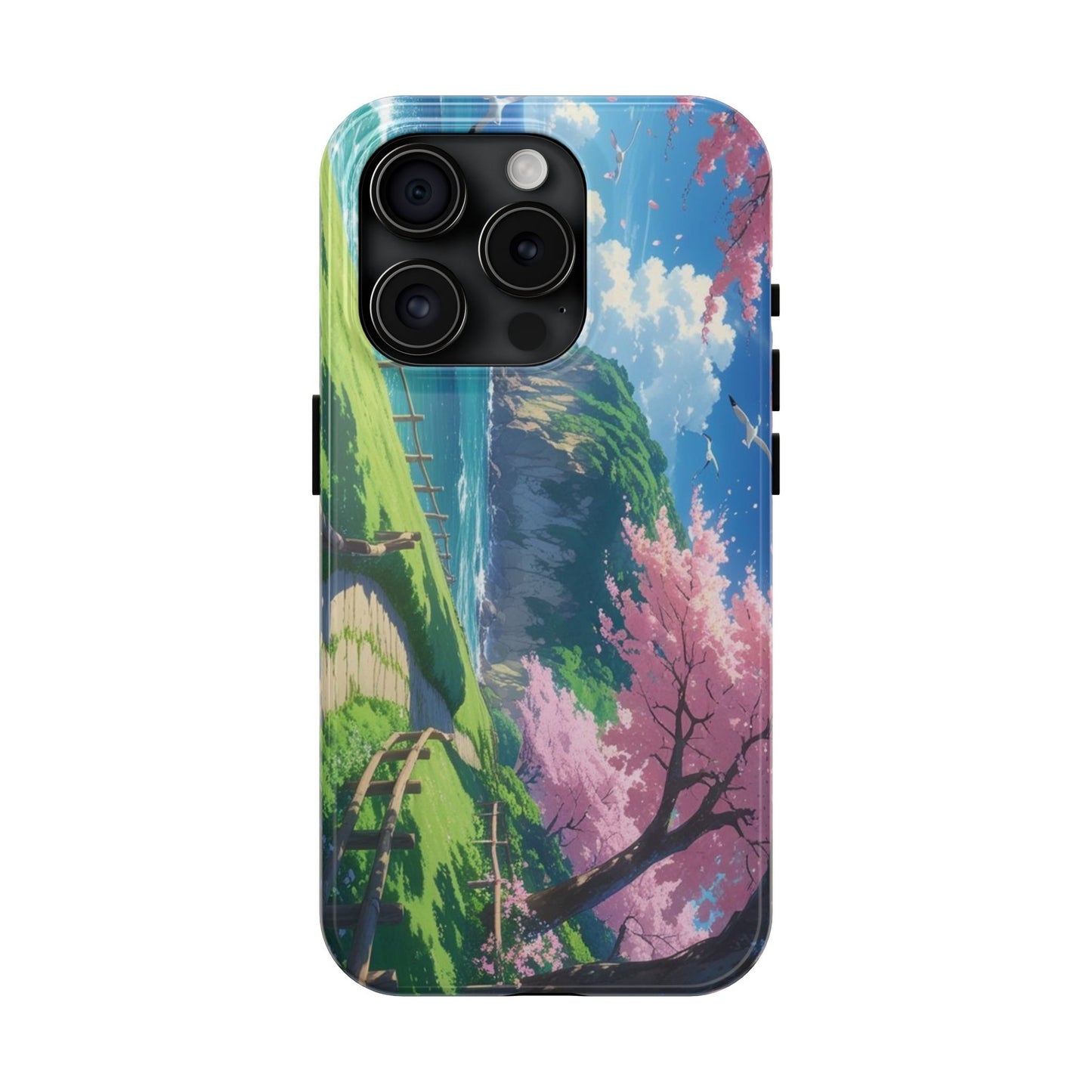 Tough Phone Case — Scenic Cherry Blossom Landscape Phone Cover