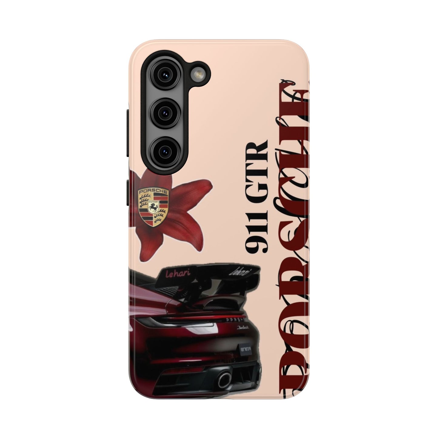 Porsche 911 GT-R Red Orchid Tough Phone Case — Sports Car Protective Cover