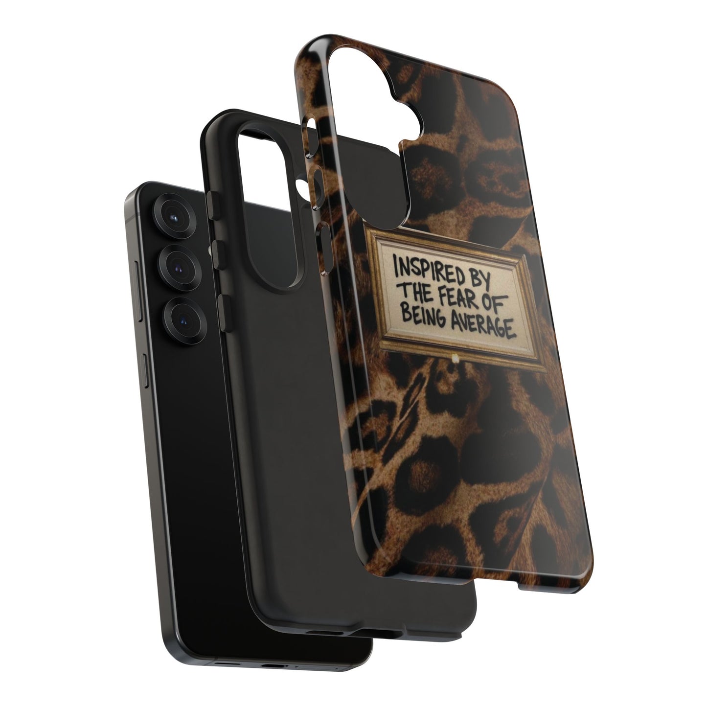 Leopard 'Inspired by the Fear of Being Average' Phone Case
