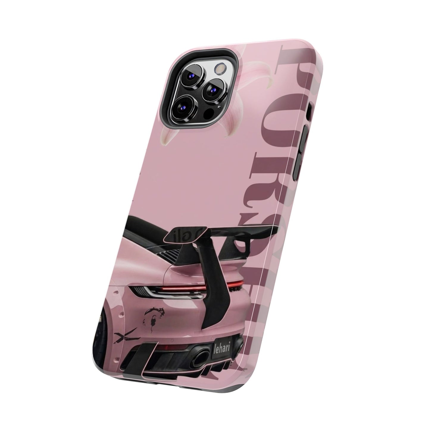Pink Racing Car Tough Phone Case — 'Queen' Sportback Design