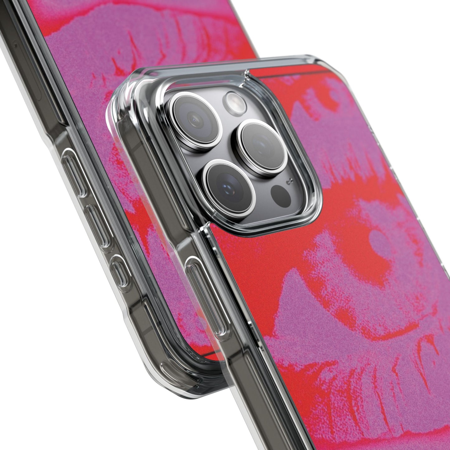 Phone Case — Pop Art Red Eyes Magnetic Clear Impact Case