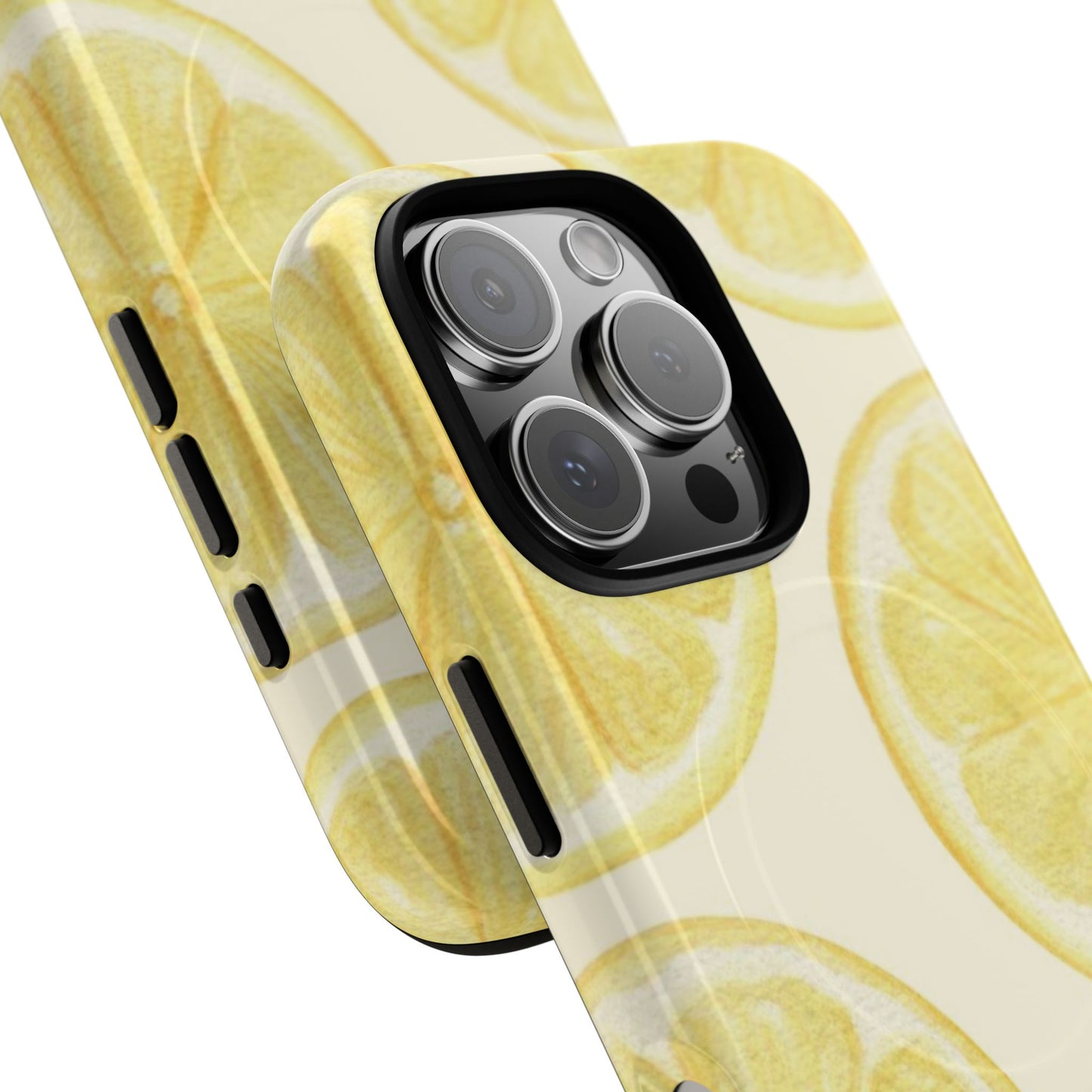 Lemon Slices Tough Magnetic Phone Case — Protective Citrus Pattern