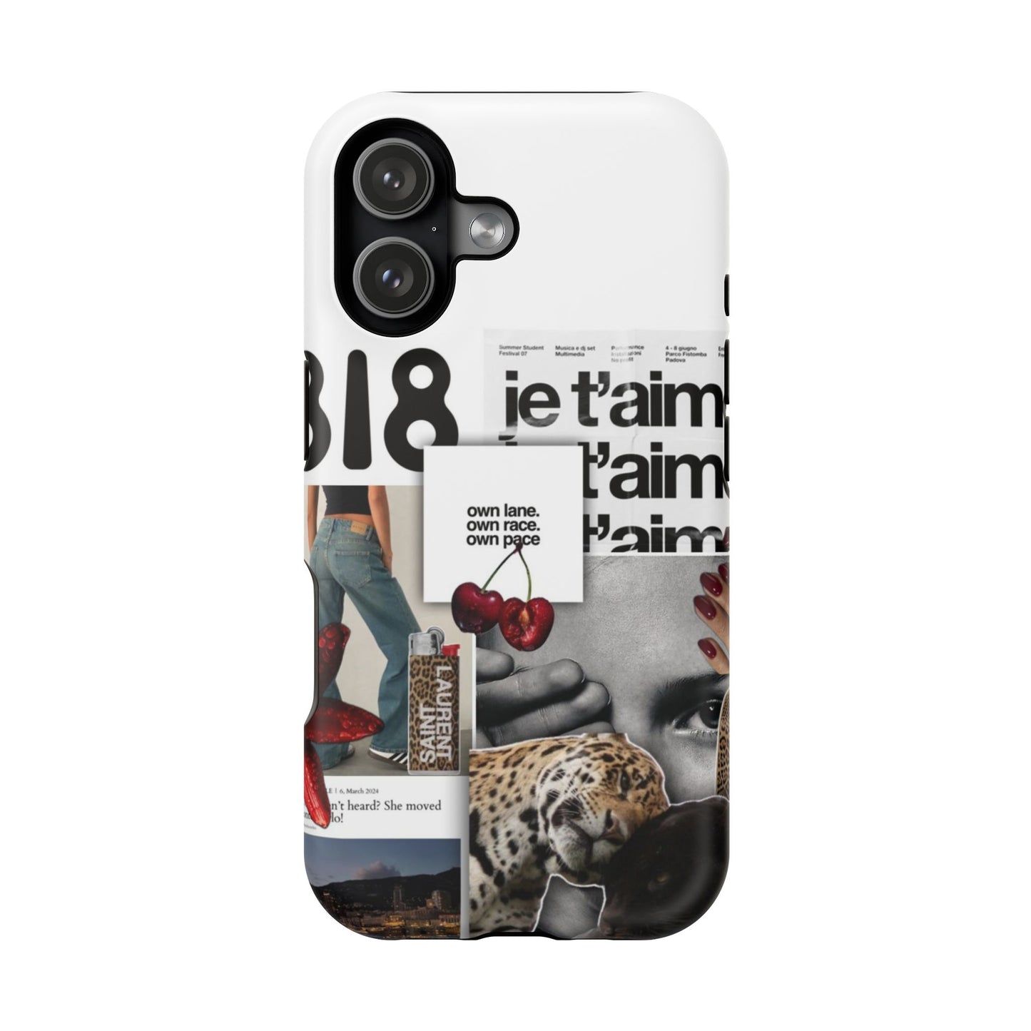 Collage 'Je t’aime' Magnetic Impact-Resistant Phone Case
