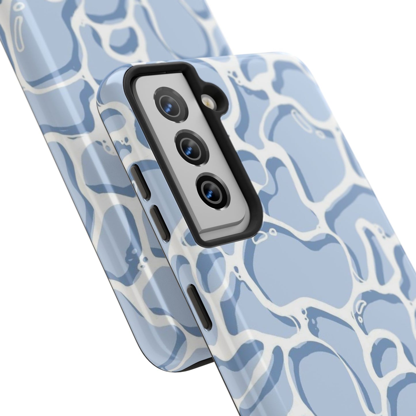 Blue Abstract Pool Pattern Tough Phone Case