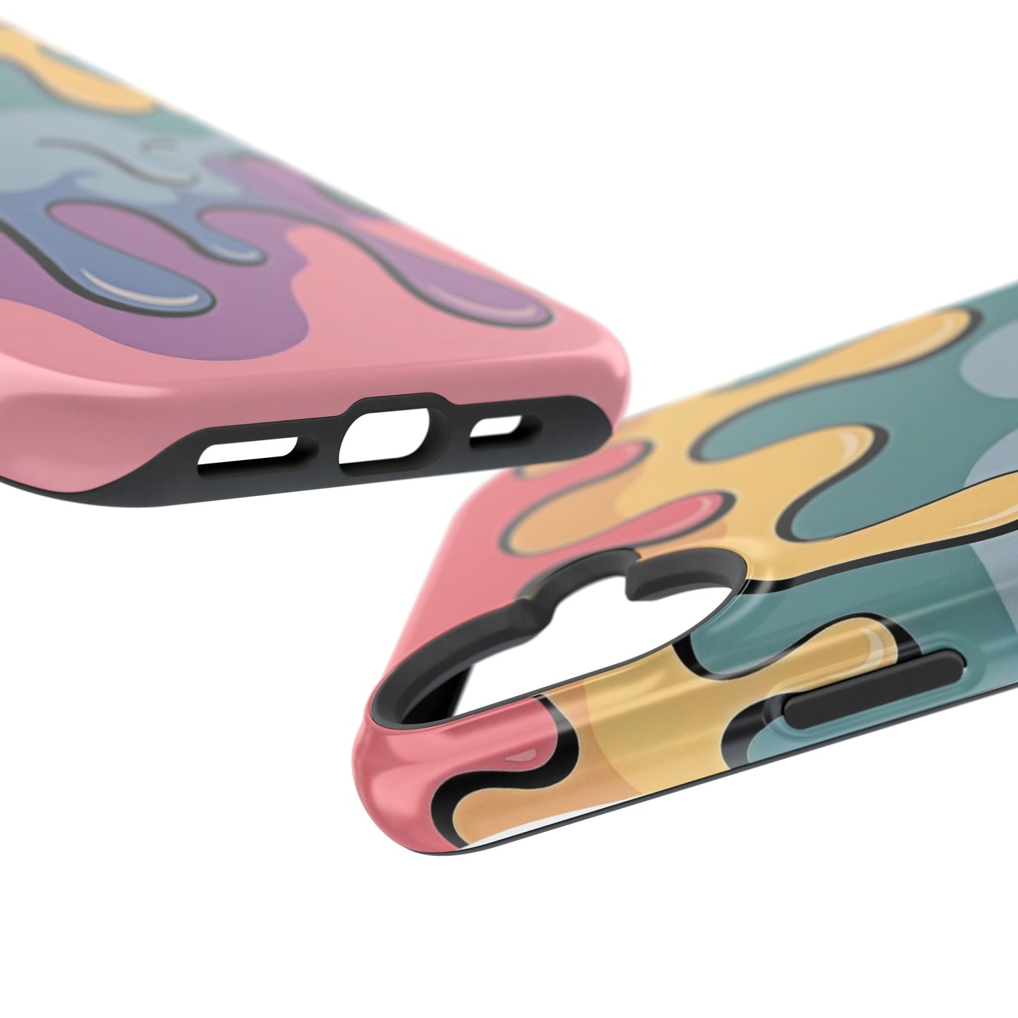 Colorful Drip Magnetic Phone Case — Impact-Resistant iPhone Cover