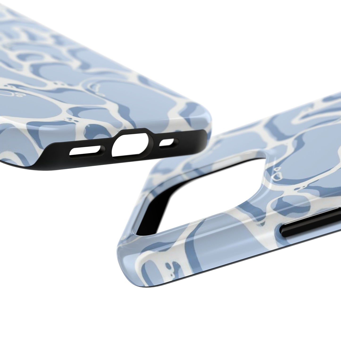 Blue Abstract Pool Pattern Tough Phone Case