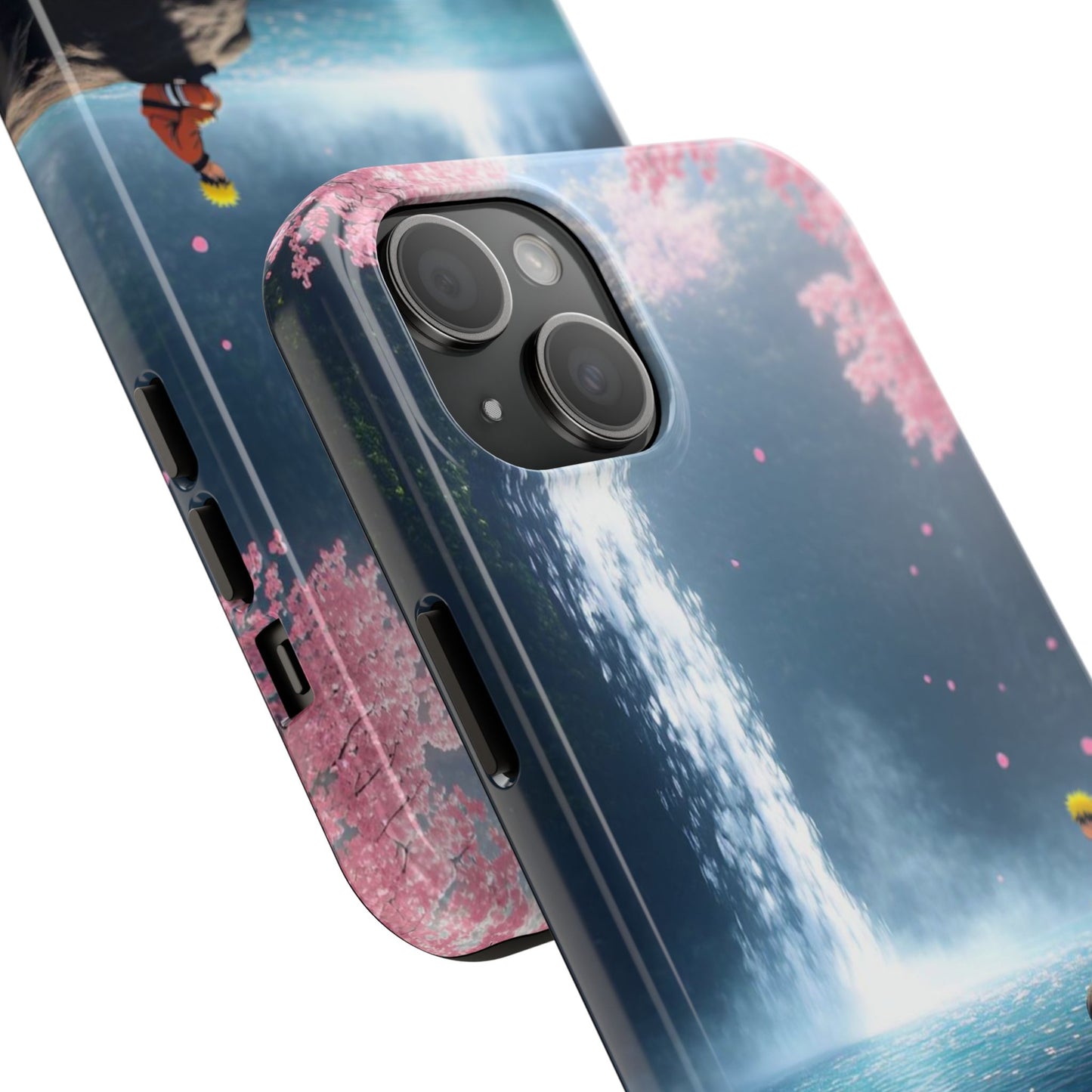 Naruto Scenic Tough Phone Case — Waterfall Meditation Anime Cover