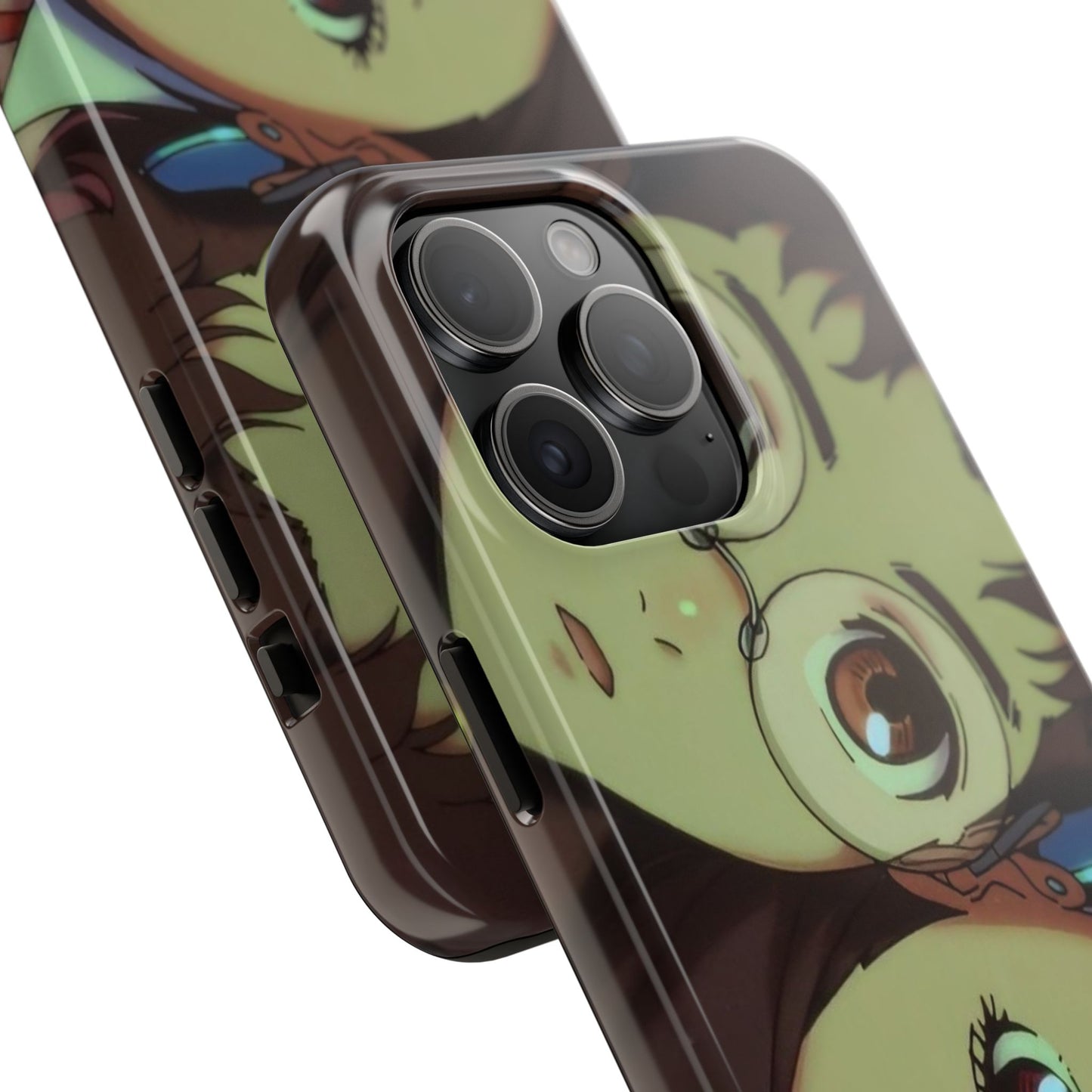 Anime Duo Tough Phone Case — Cute Chibi Sisters Protective Cover