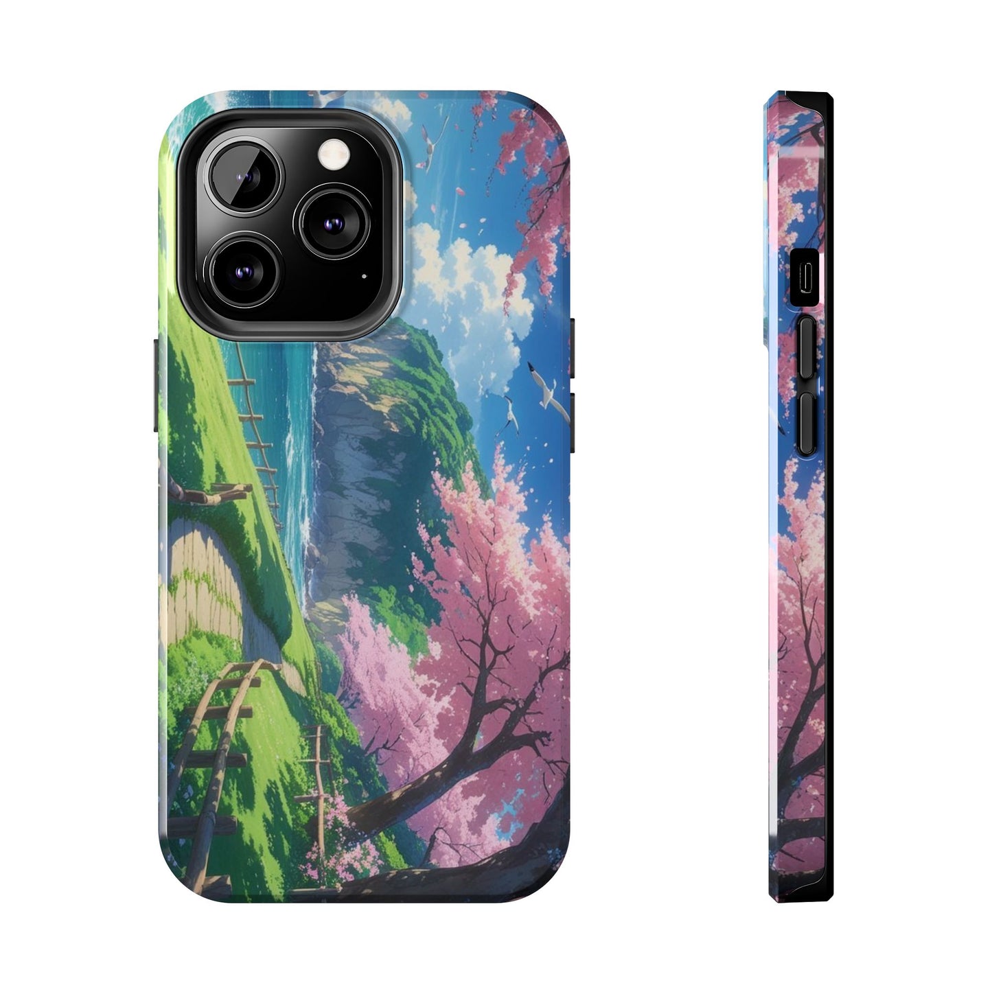 Tough Phone Case — Scenic Cherry Blossom Landscape Phone Cover