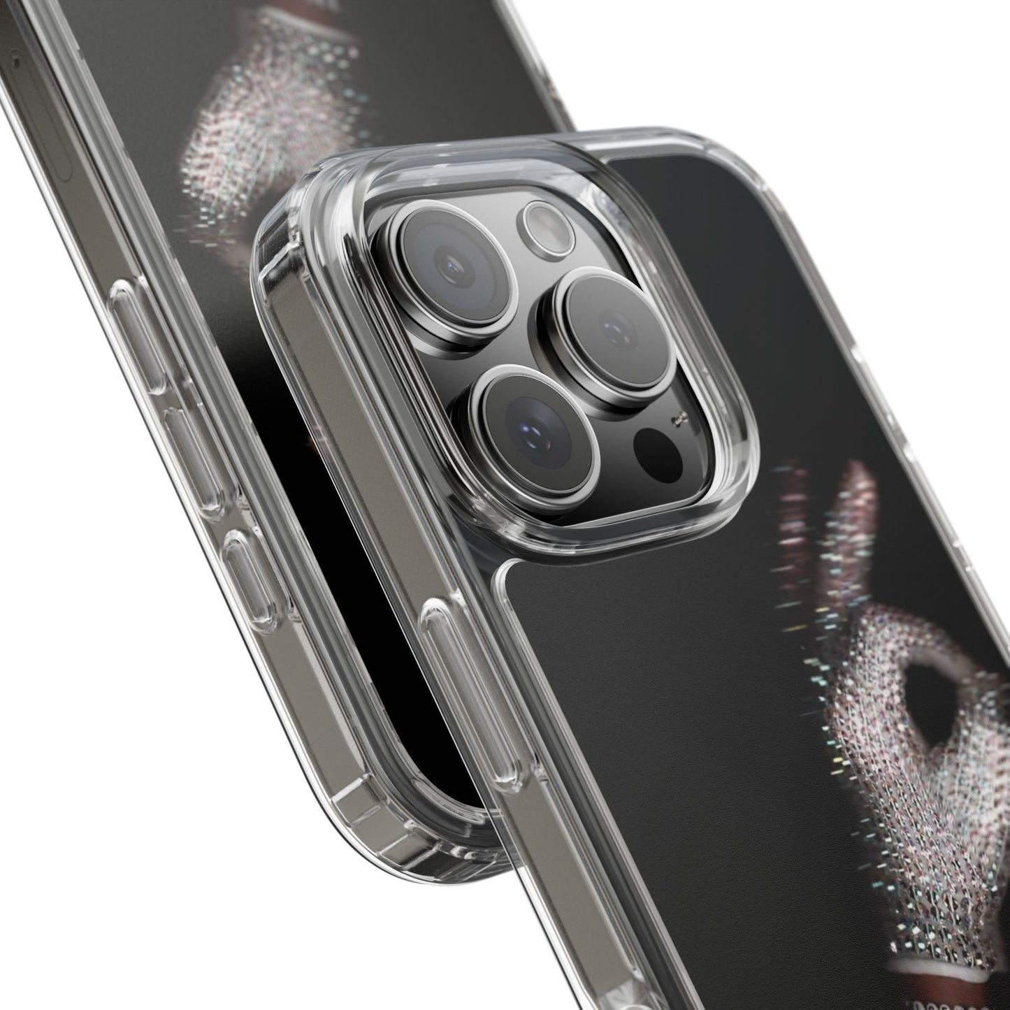 Diamond Glove OK Hand Clear Phone Case