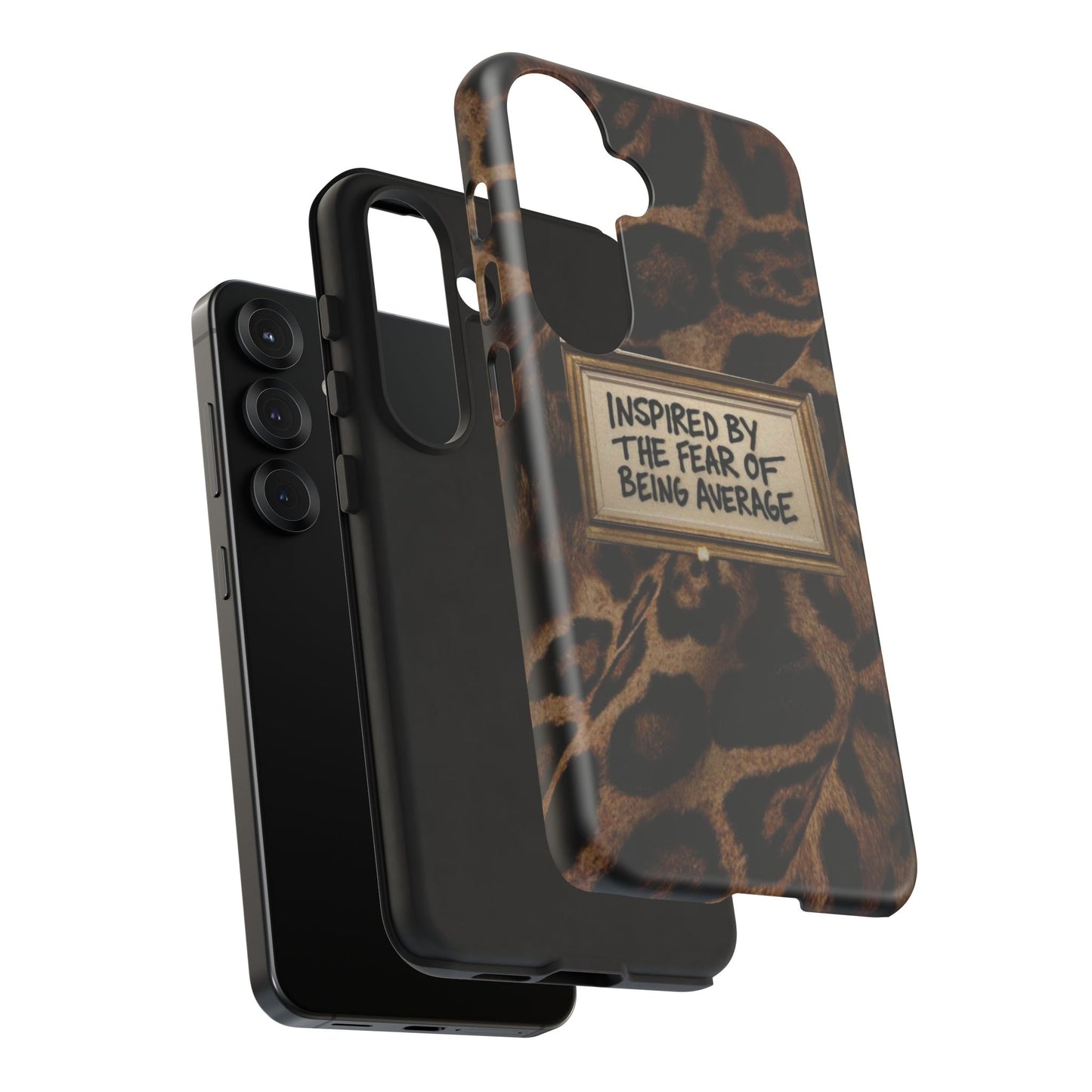 Leopard 'Inspired by the Fear of Being Average' Phone Case