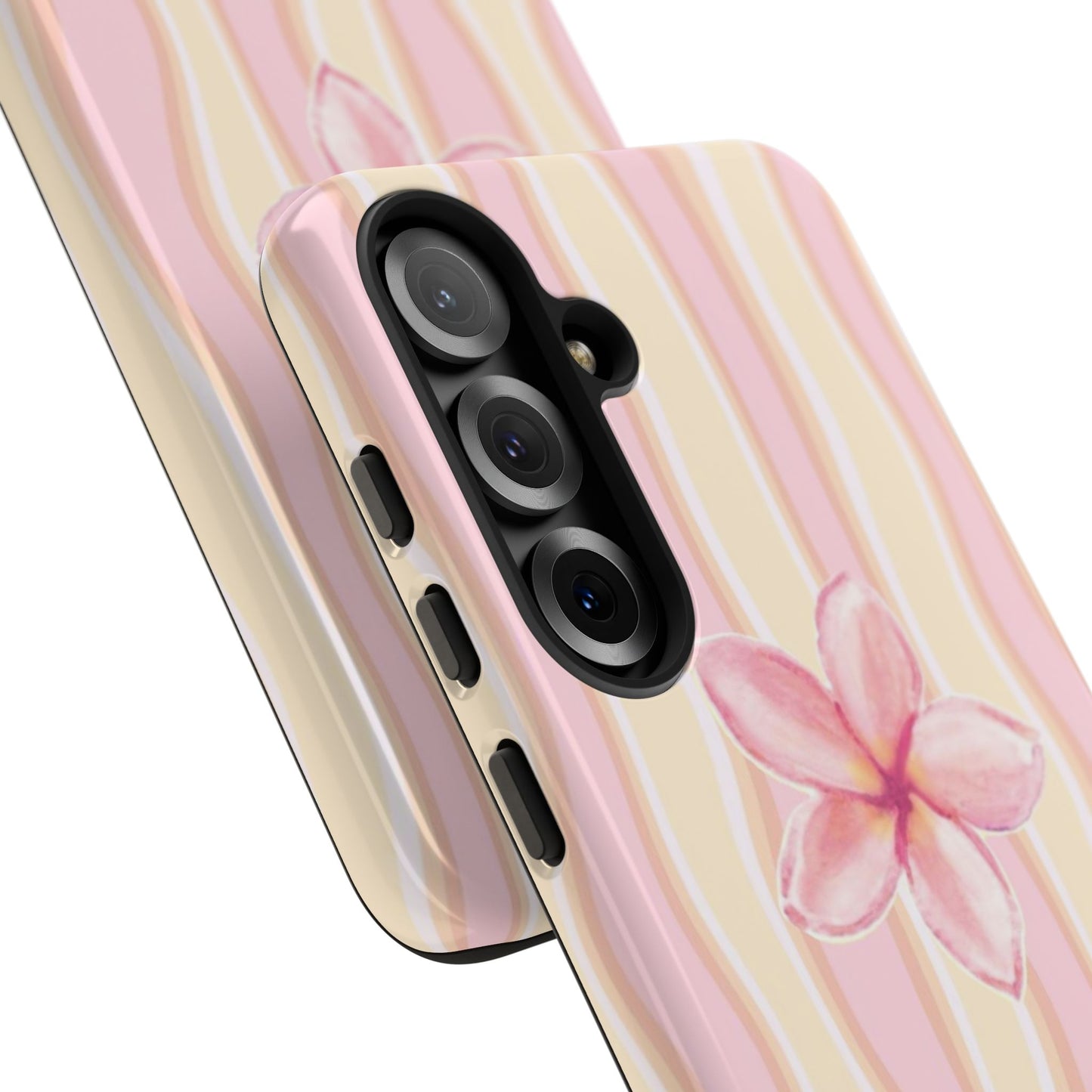Pink Plumeria Phone Case - Tropical Floral Tough Phone Case