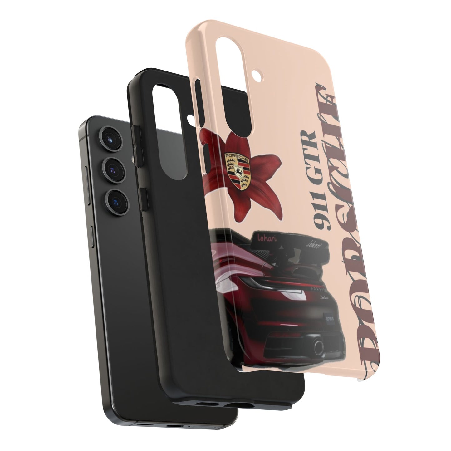 Porsche 911 GT-R Red Orchid Tough Phone Case — Sports Car Protective Cover