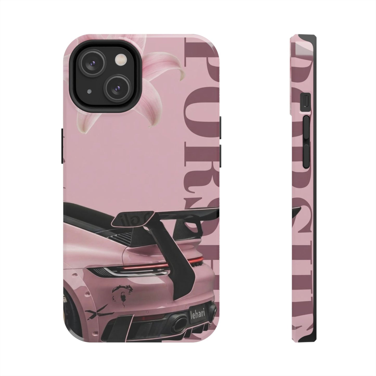 Pink Racing Car Tough Phone Case — 'Queen' Sportback Design