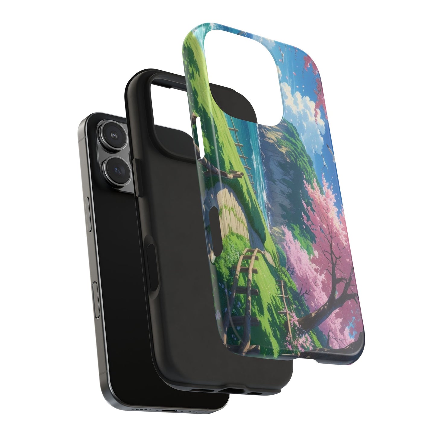 Tough Phone Case — Scenic Cherry Blossom Landscape Phone Cover