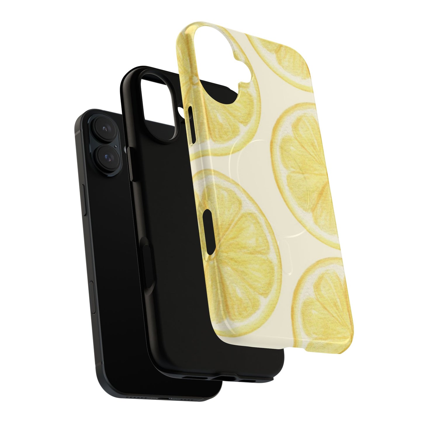 Lemon Slices Tough Magnetic Phone Case — Protective Citrus Pattern