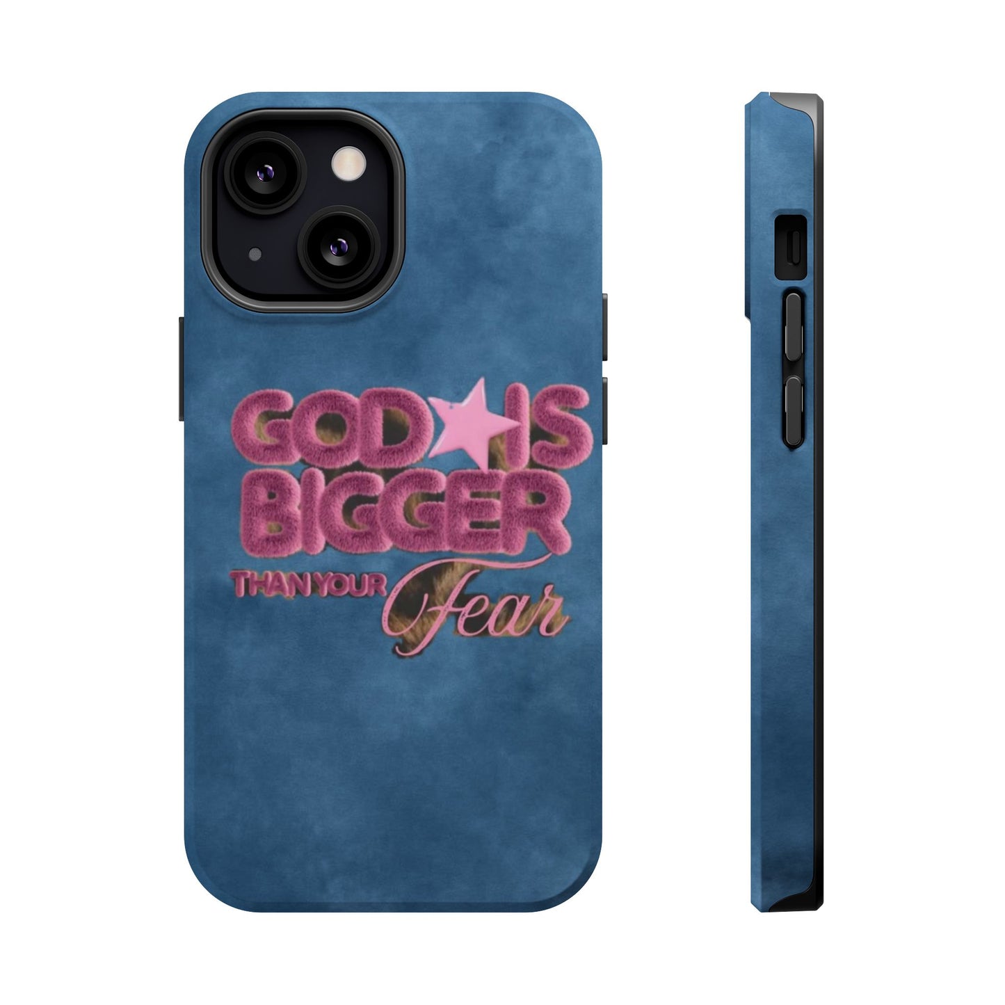 Phone Case — “God Is Bigger Than Your Fear” Magnetic Impact-Resistant Case