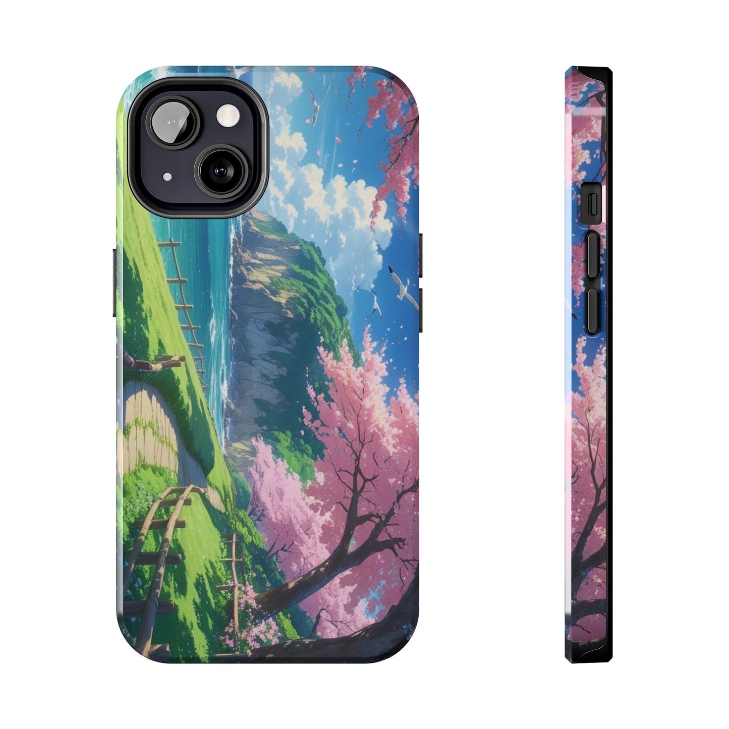 Tough Phone Case — Scenic Cherry Blossom Landscape Phone Cover
